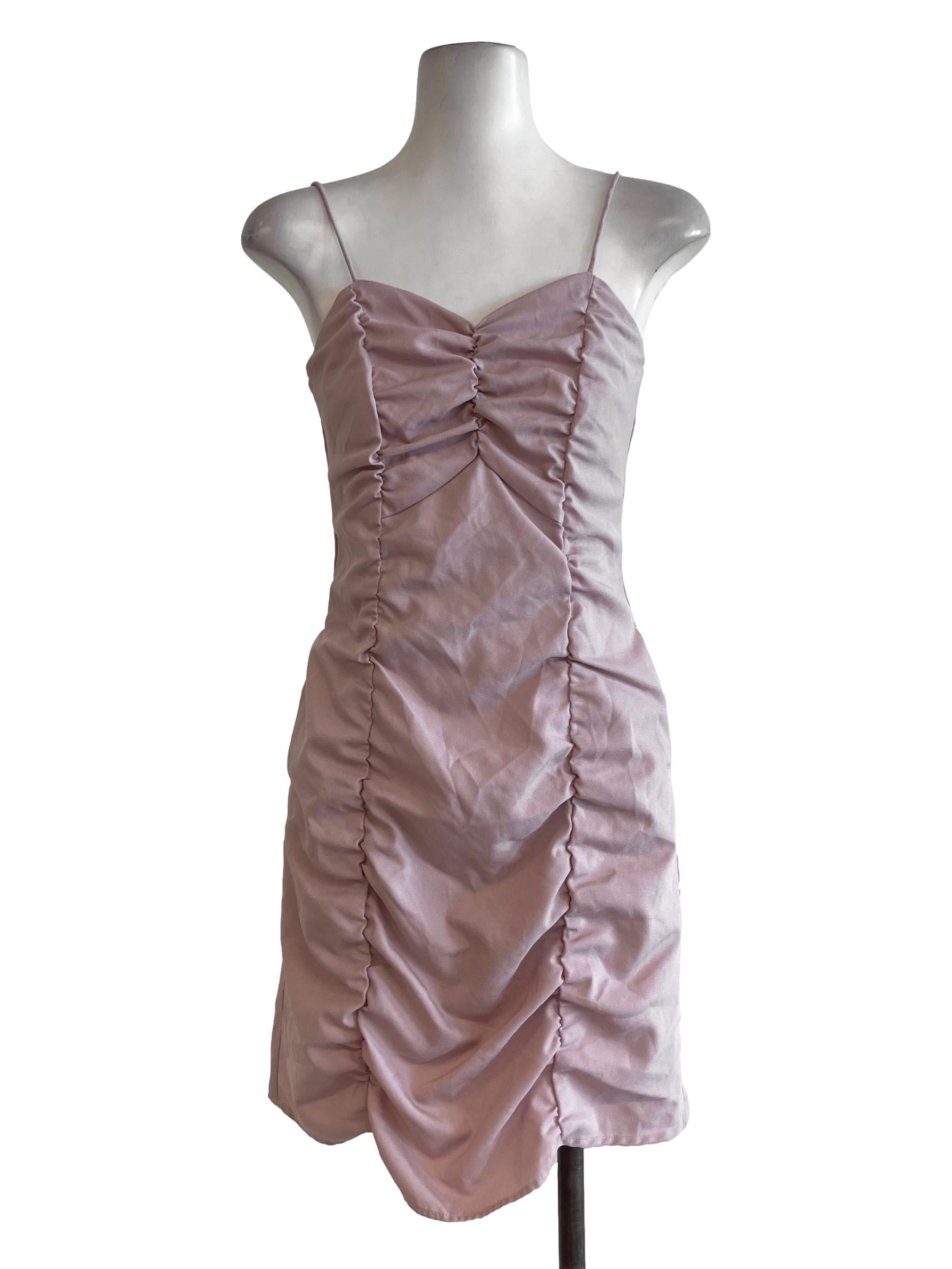 Shopsassydream Pastel Pink Bodycon Dress | REFASH Shopsassydream Pastel Pink Bodycon Dress | REFASH