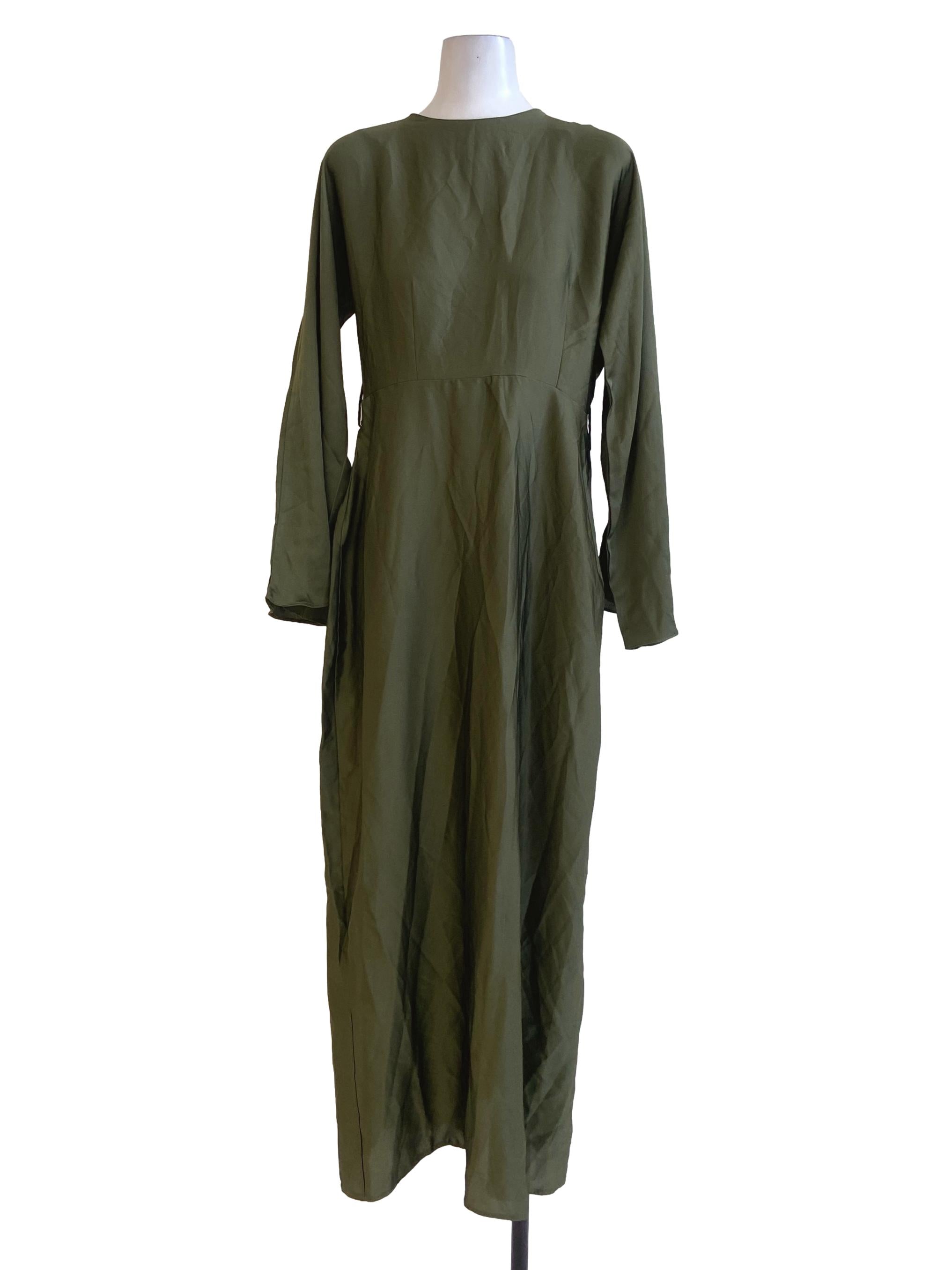 blue and green striped maxi dress Blue Green Slit Dress – The Svaya
