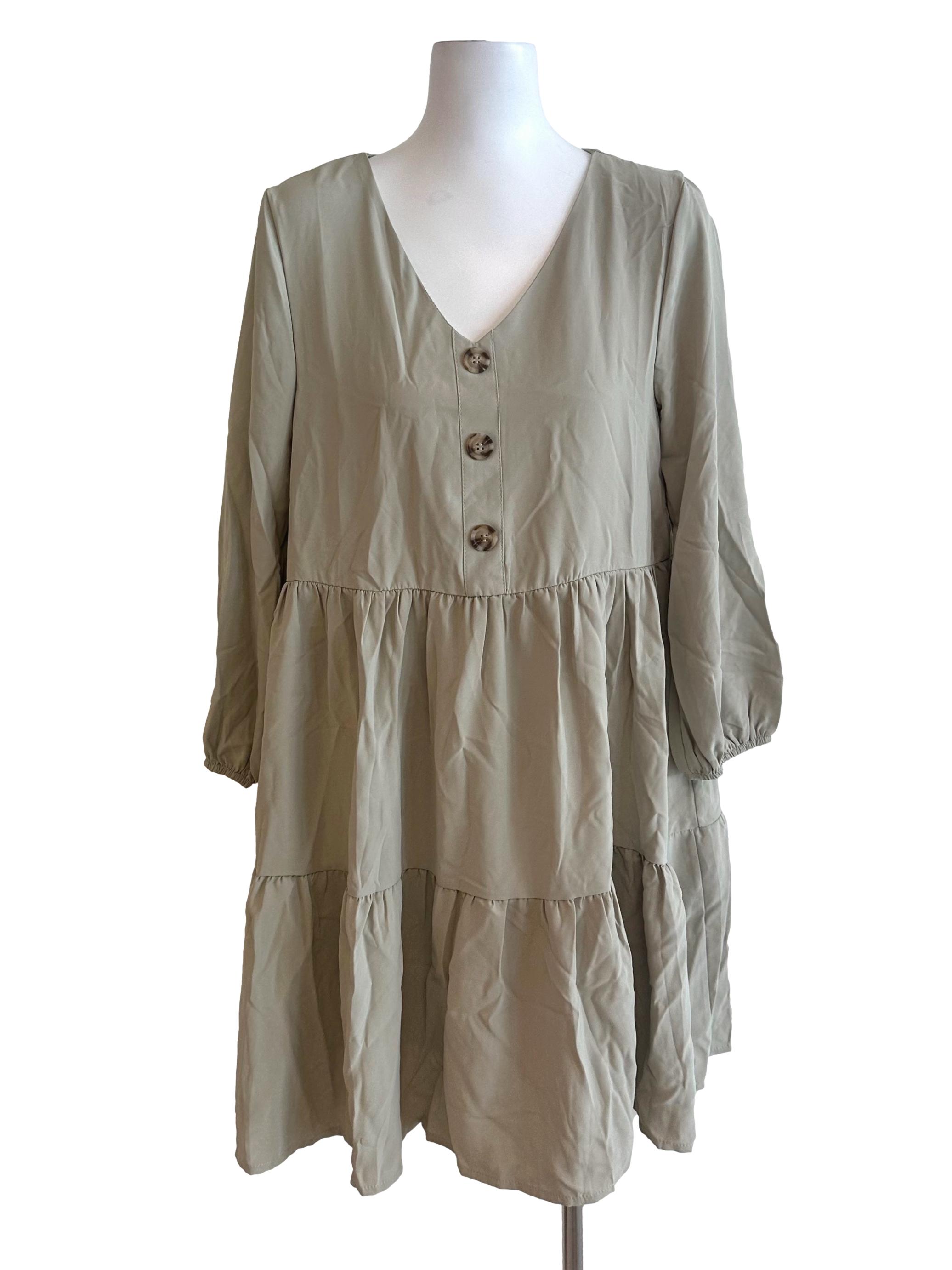 SAGE + FIG Button Up Short Sleeve Dress