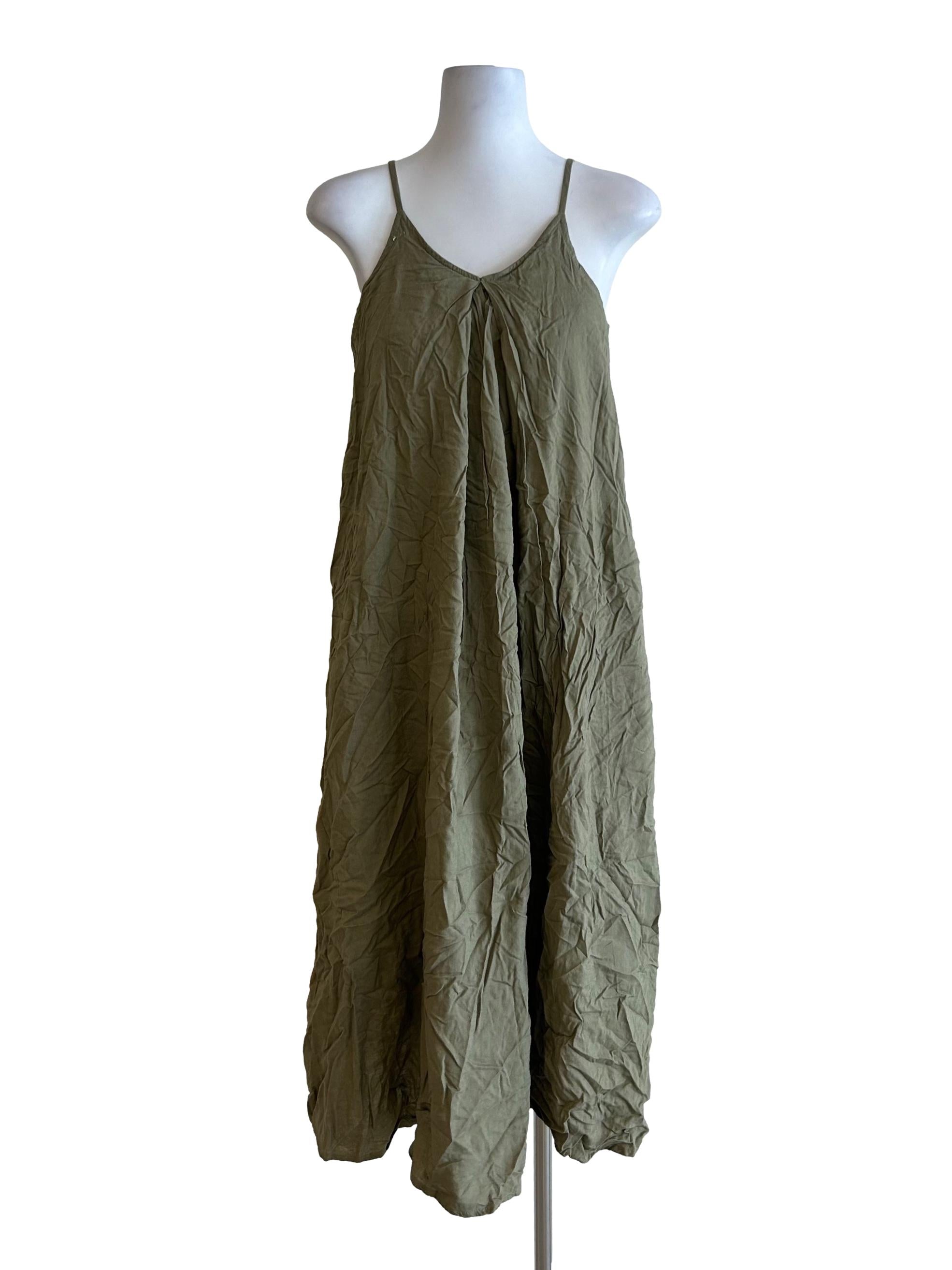 from there on Olive Green Cami Dress