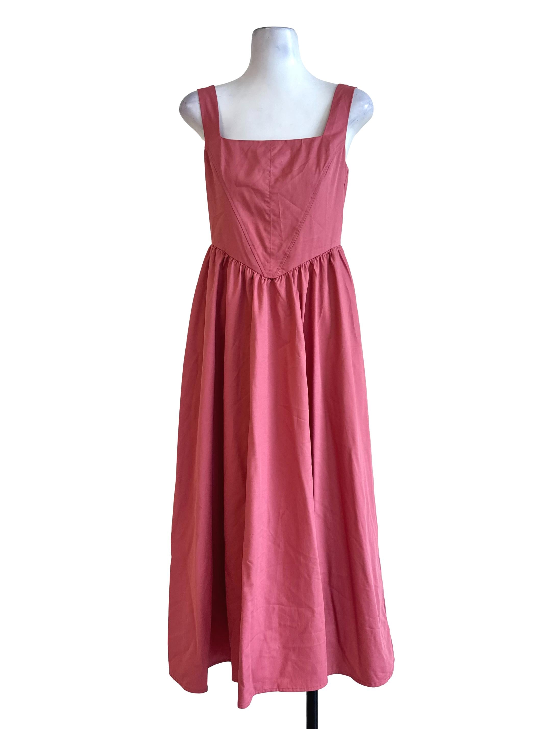 Ohvola Guava Pink Apron Dress | REFASH