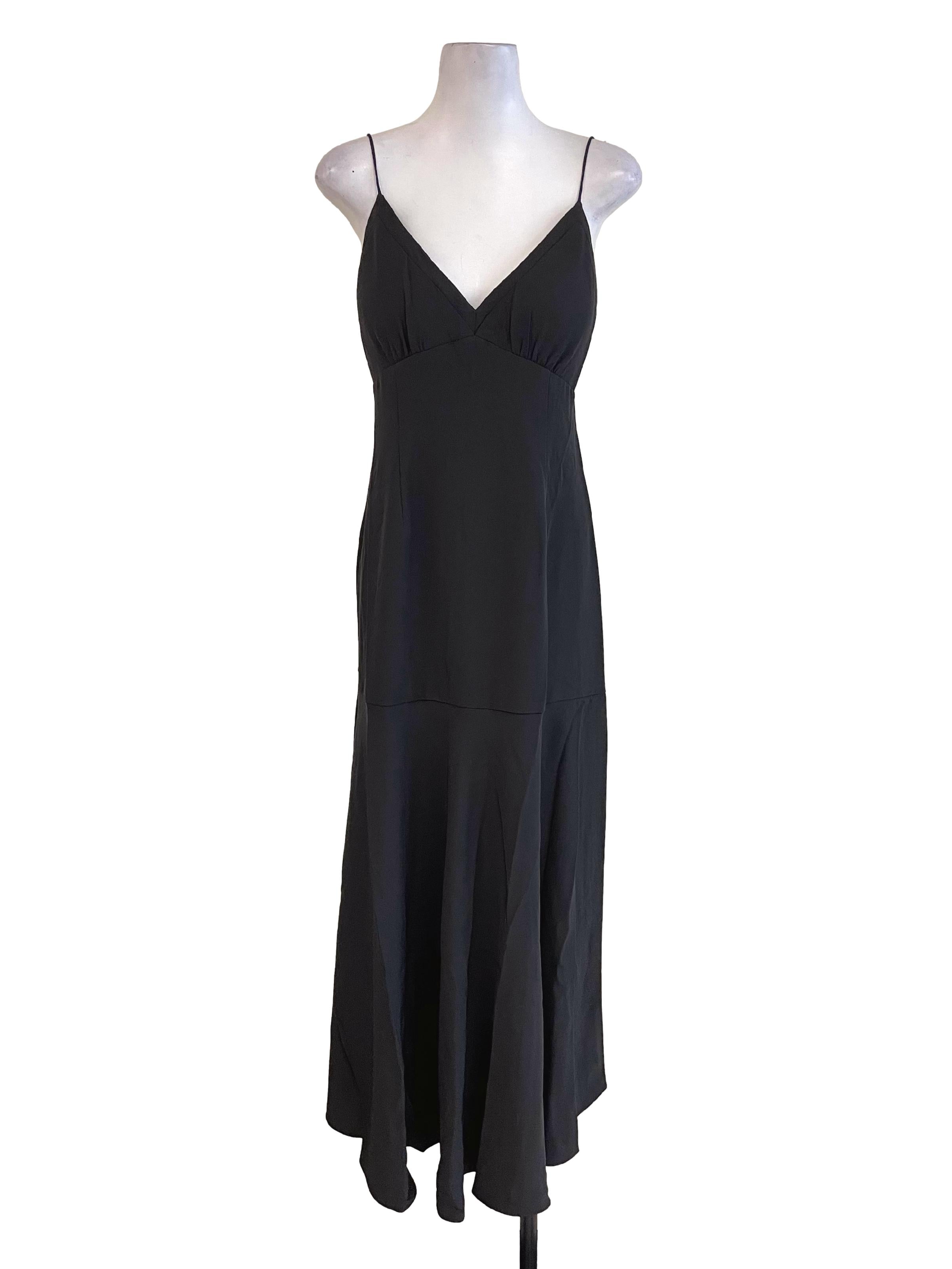 Love Bonito Black V Neck Drop Waist Dress