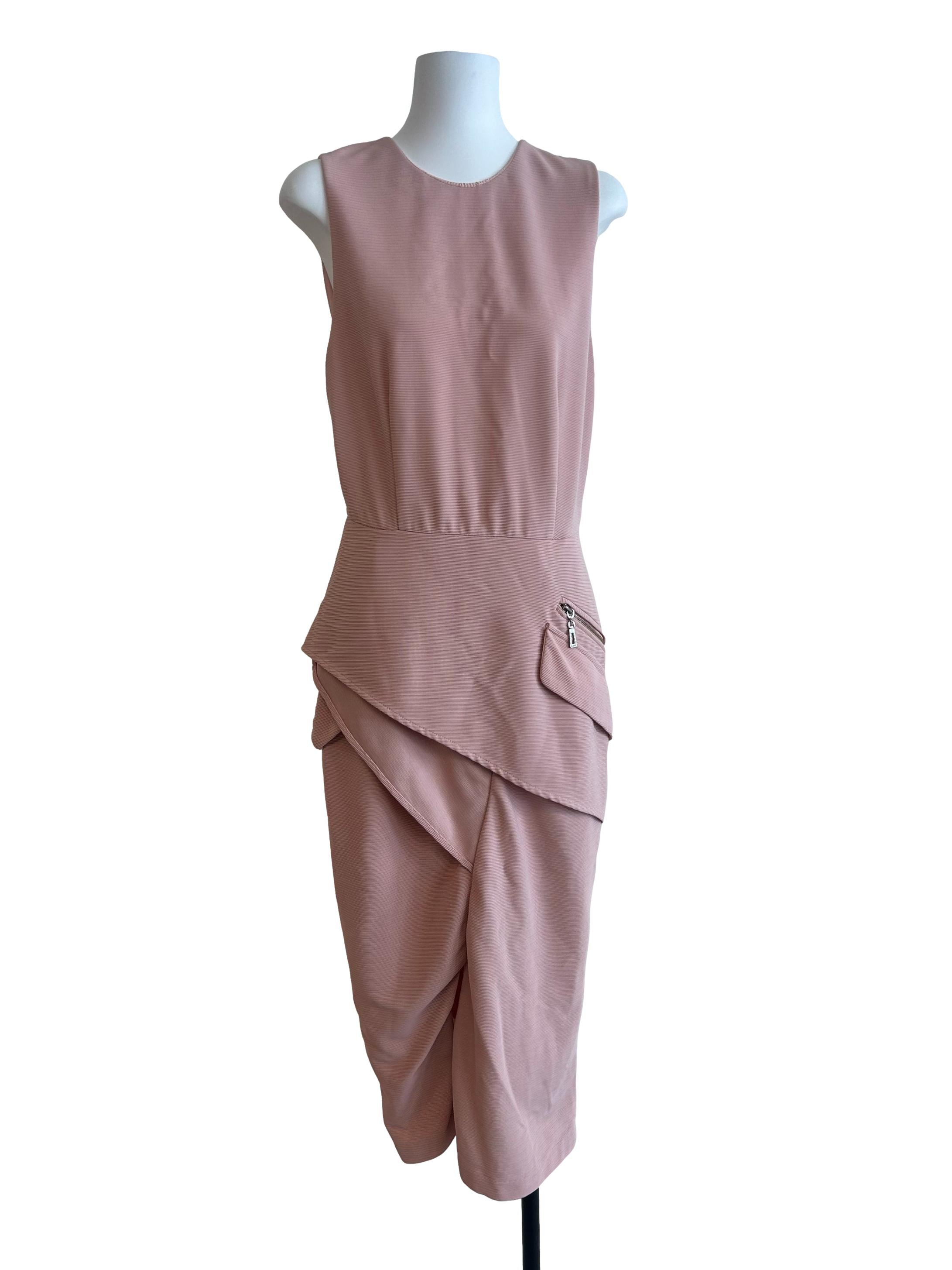 Saturday Club Rose Pink Textured Dress