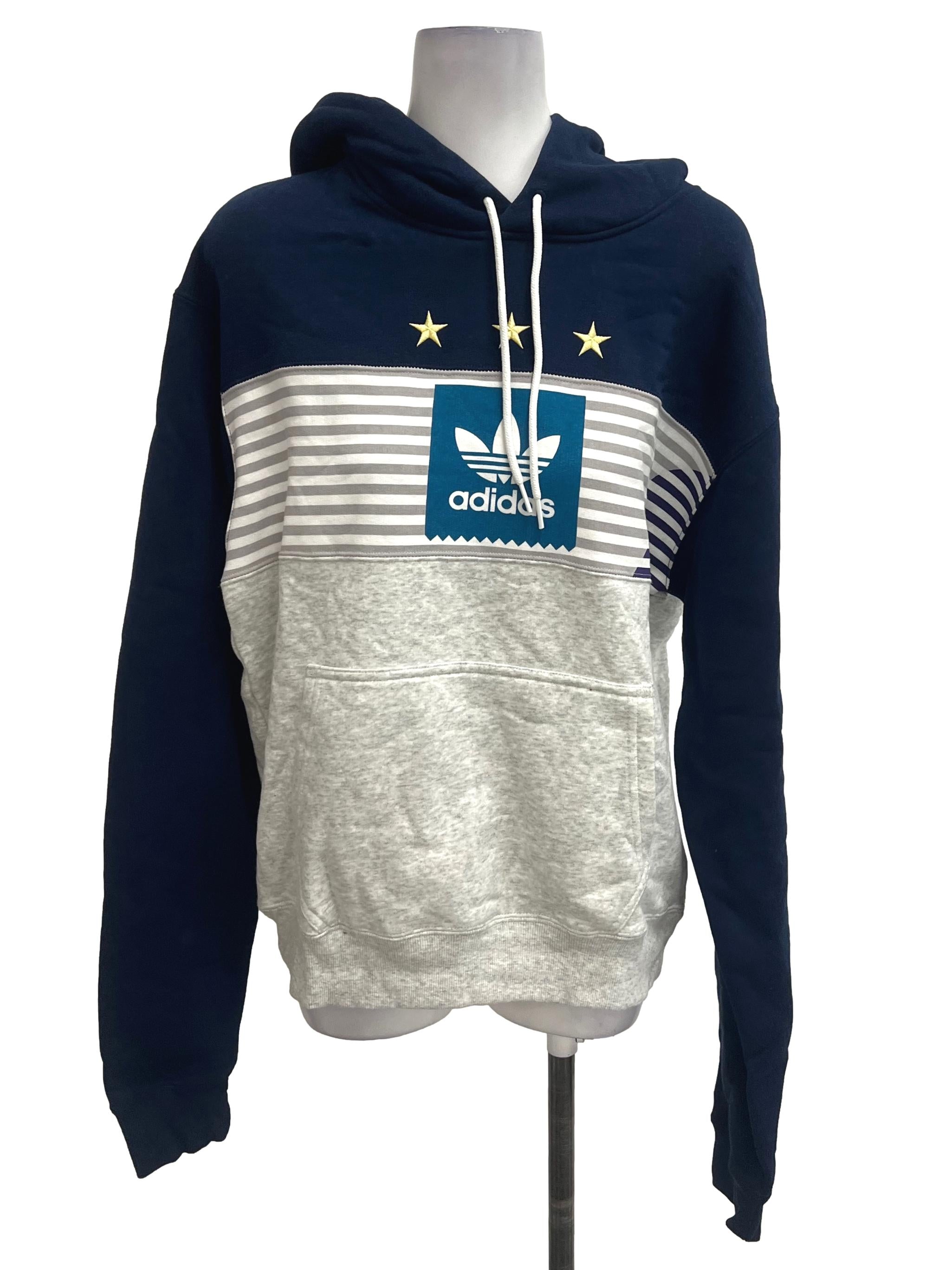 Adidas two tone hoodie sale