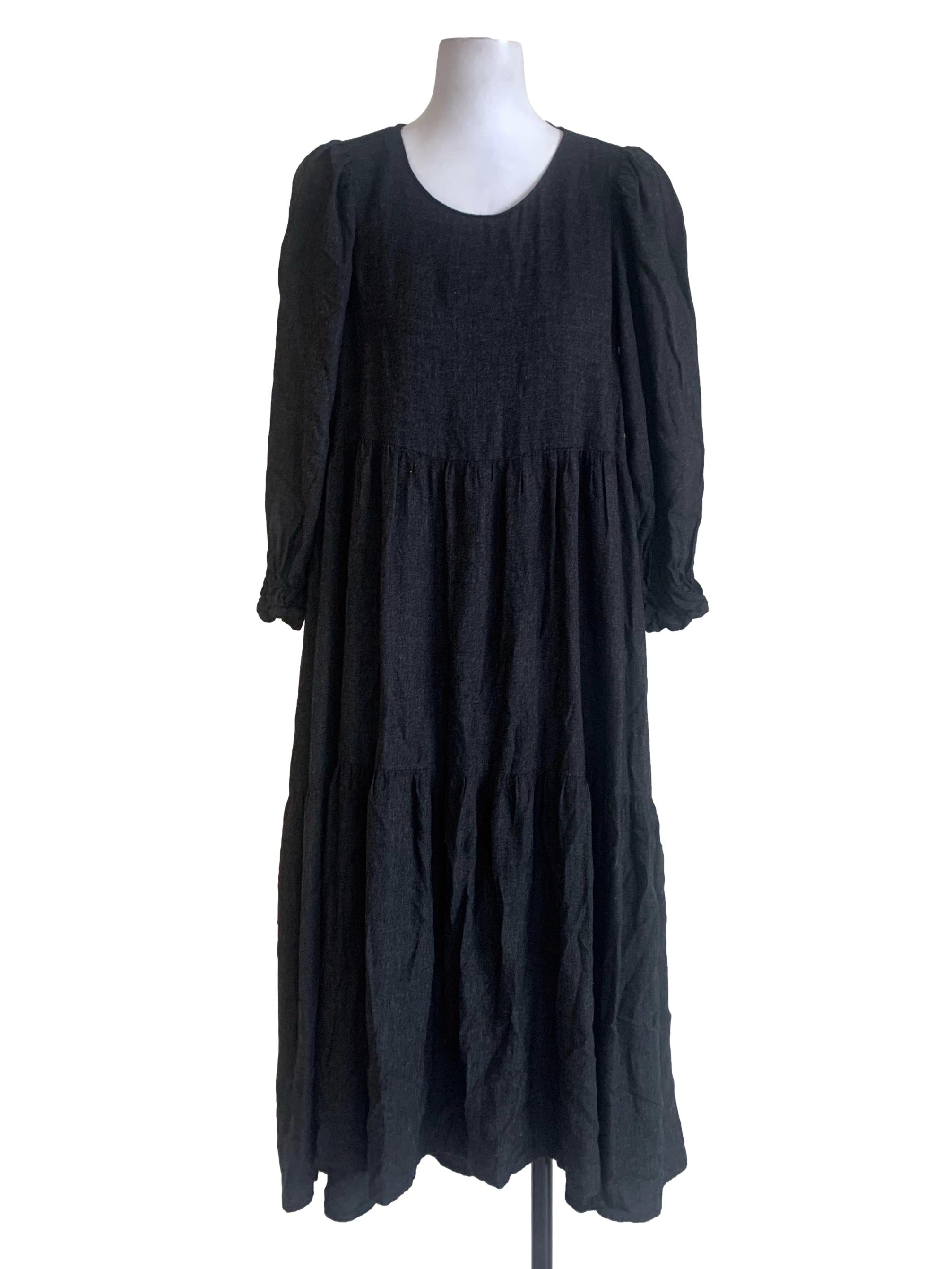 Zara Black Drop Waist Dress Zara Black Drop Waist Dress