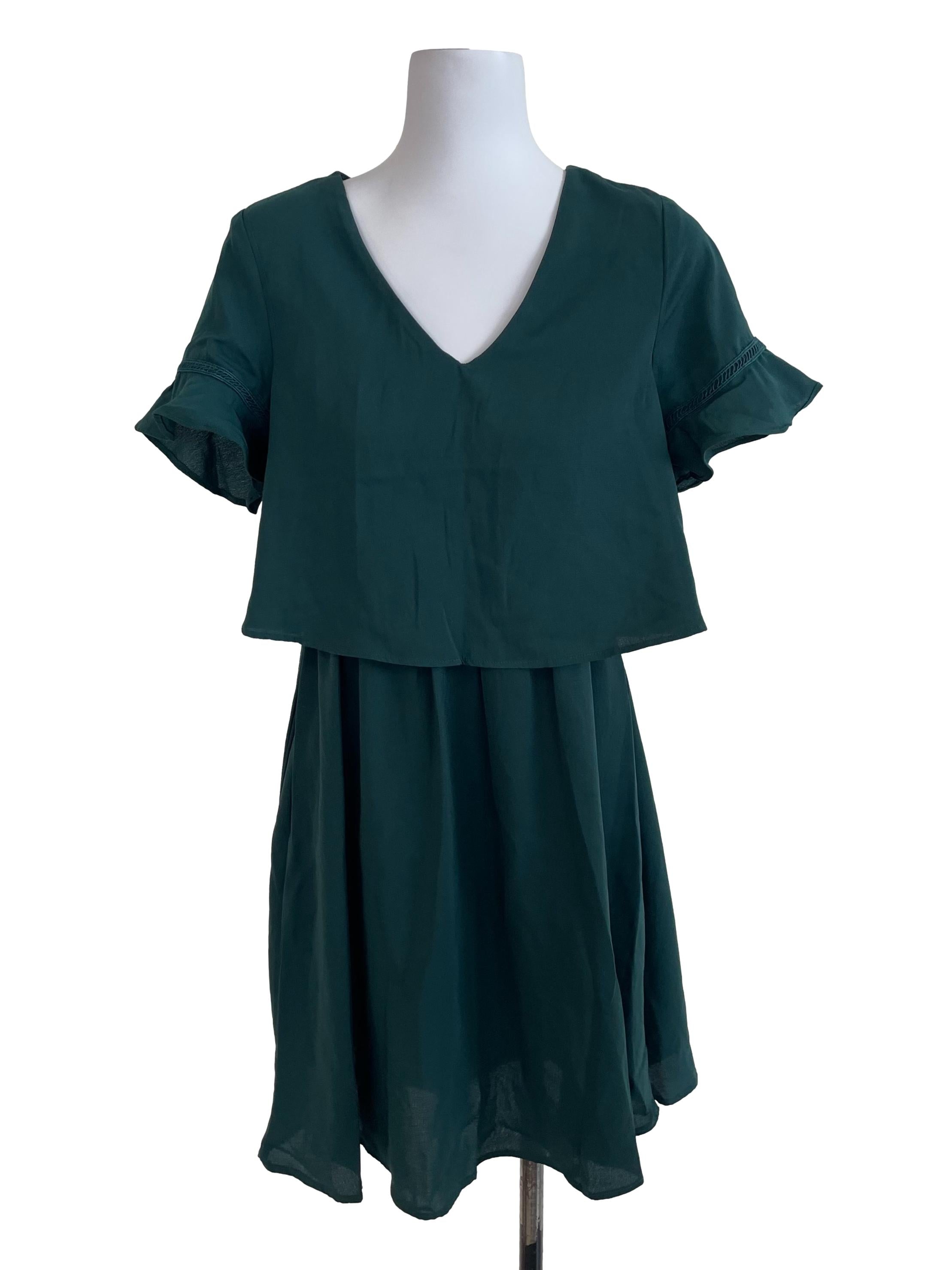 zalora green dress Zalora Green Tunic Dress main image 0
