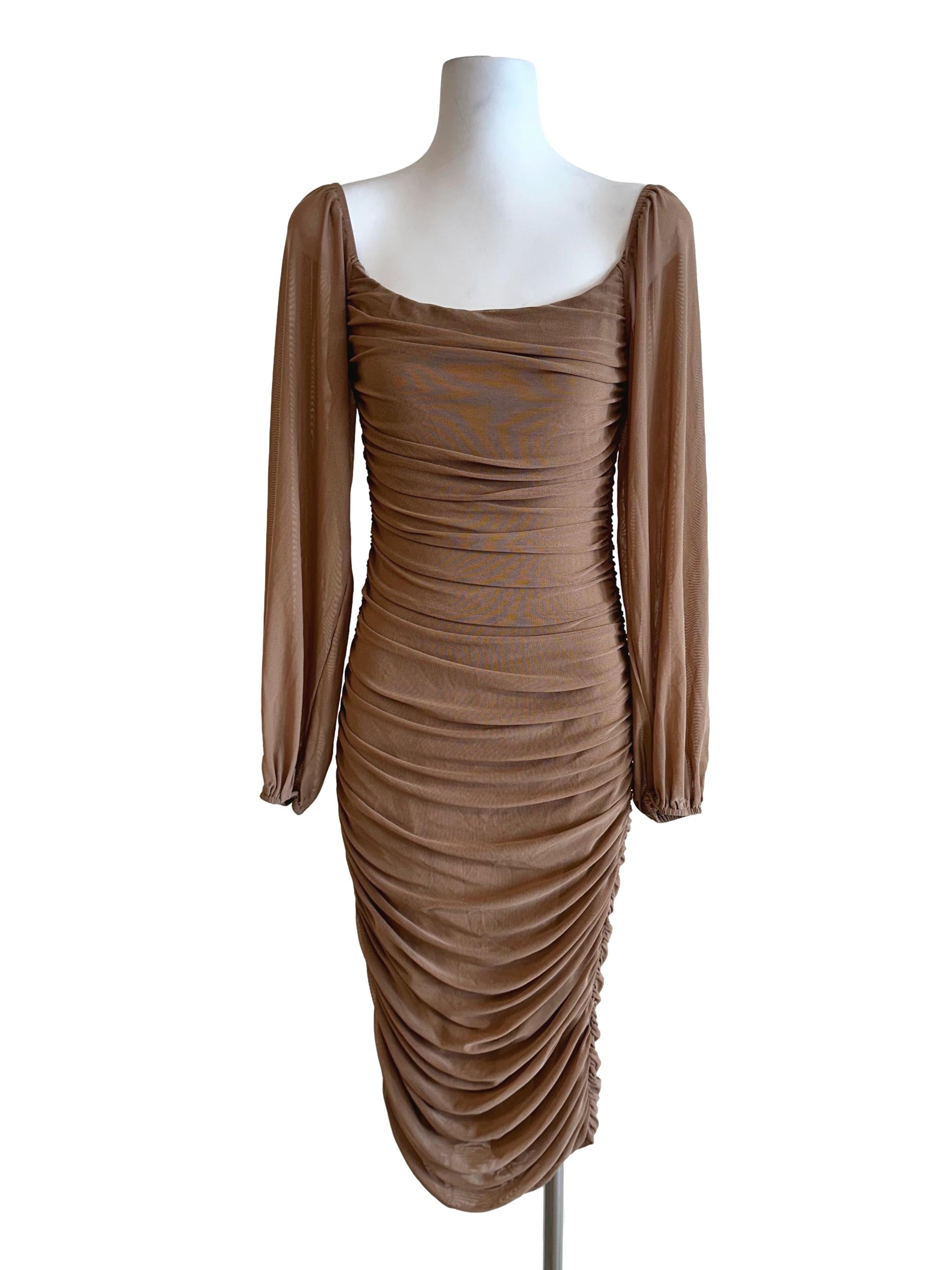 Tawny Brown Bodycon Dress | REFASH Tawny Brown Bodycon Dress | REFASH
