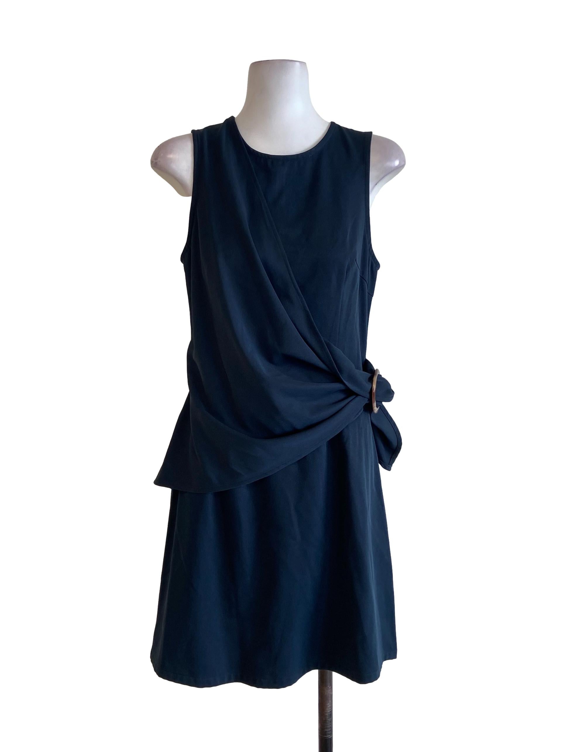 Love Bonito Pine Green Twill Sleeveless Sheath Dress