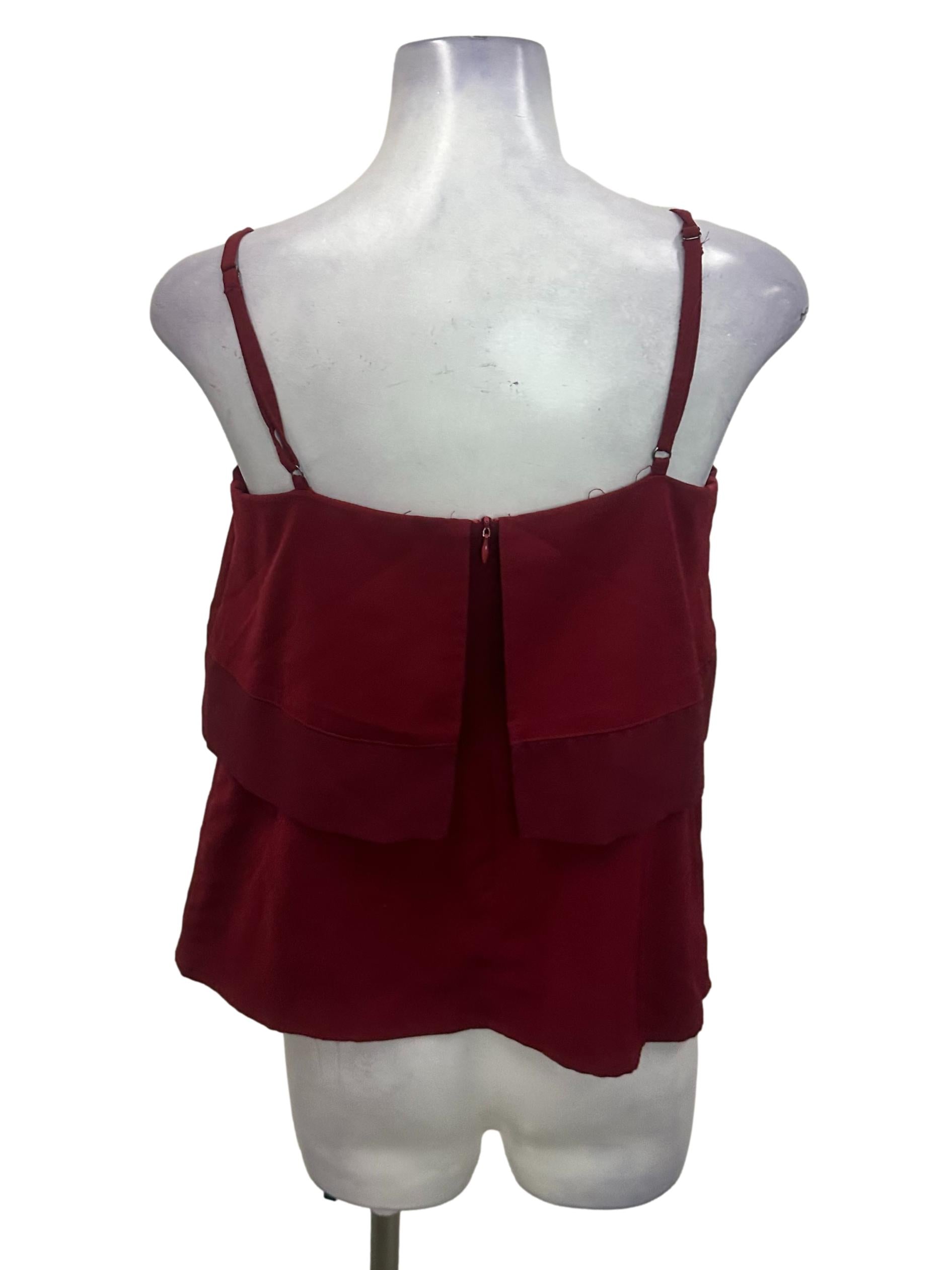 Red Tiered Cami