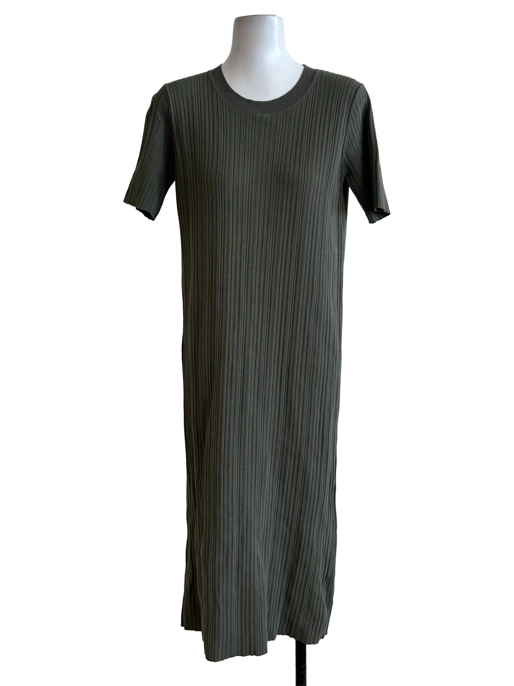 Love Bonito Olive Green Rib Knit Dress