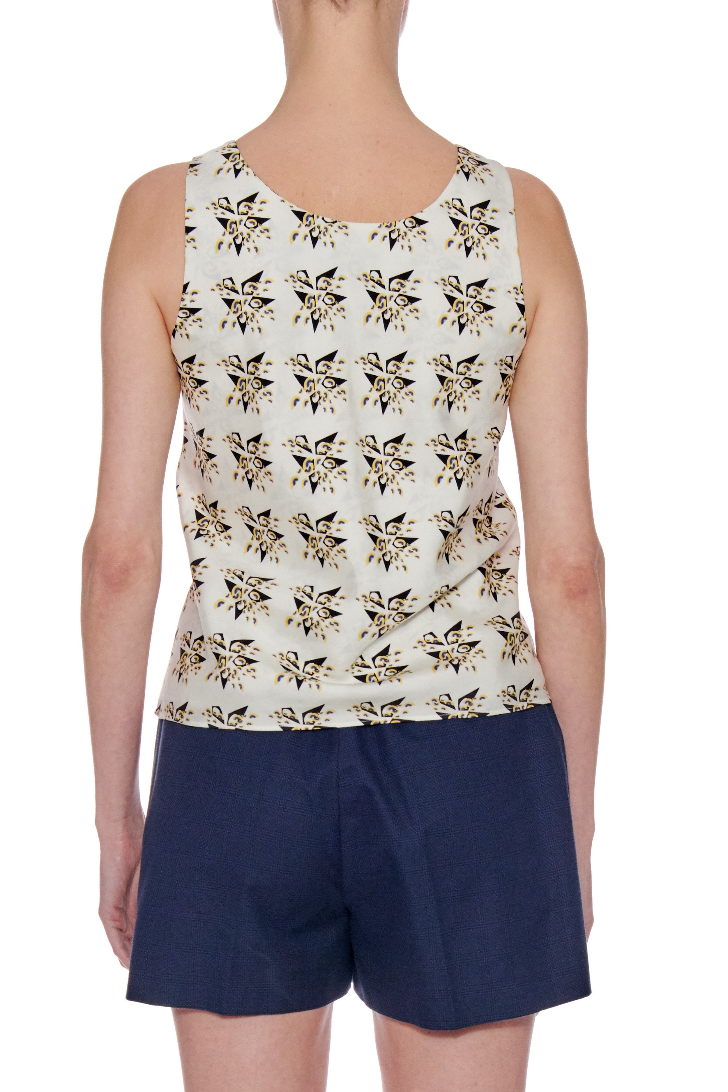 Burgos Top - V-Neck Sleeveless Summer Silk Top CSN