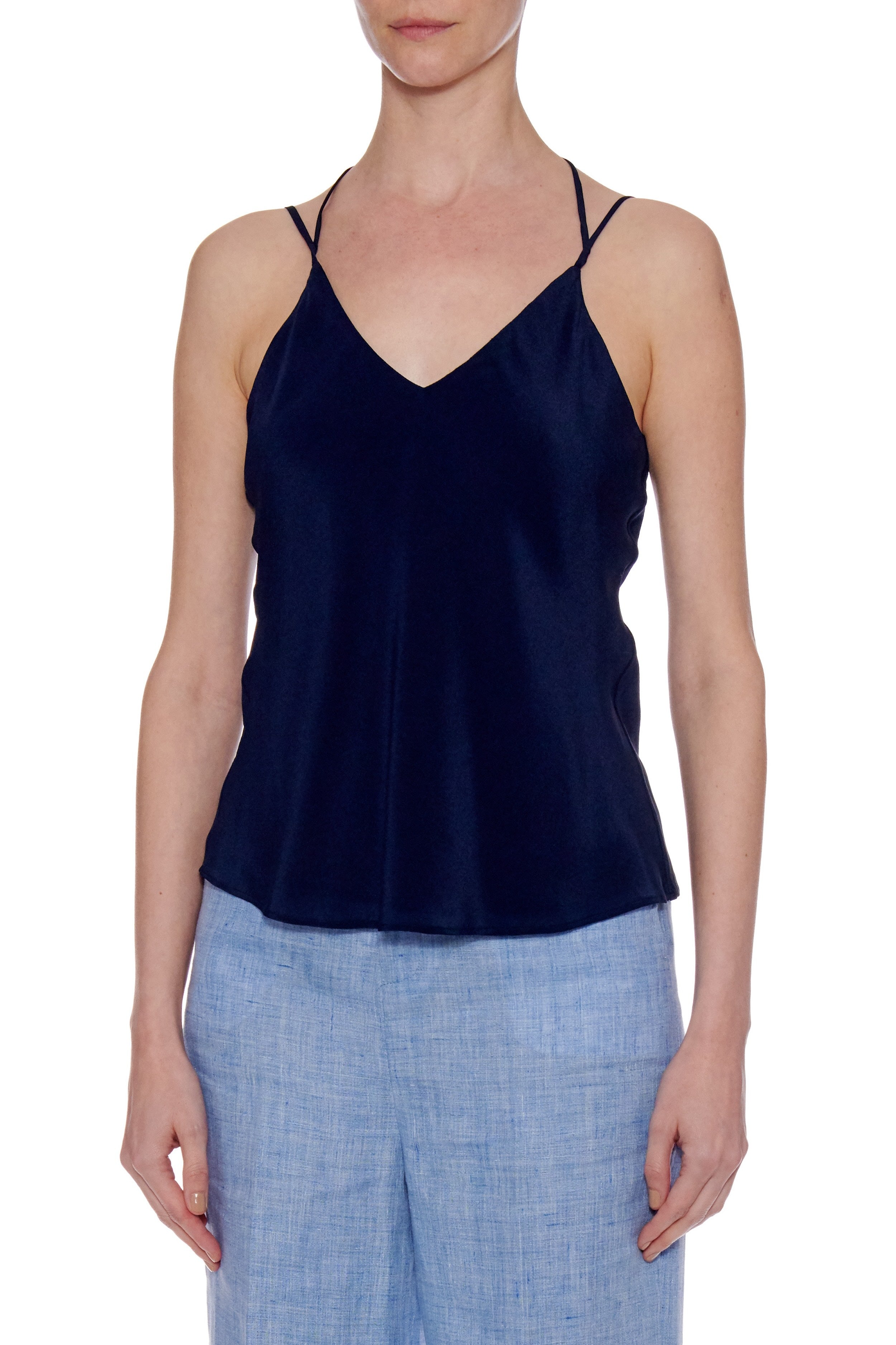 Manresa Top - Spaghetti Double Strap Camisole In Navy CSN