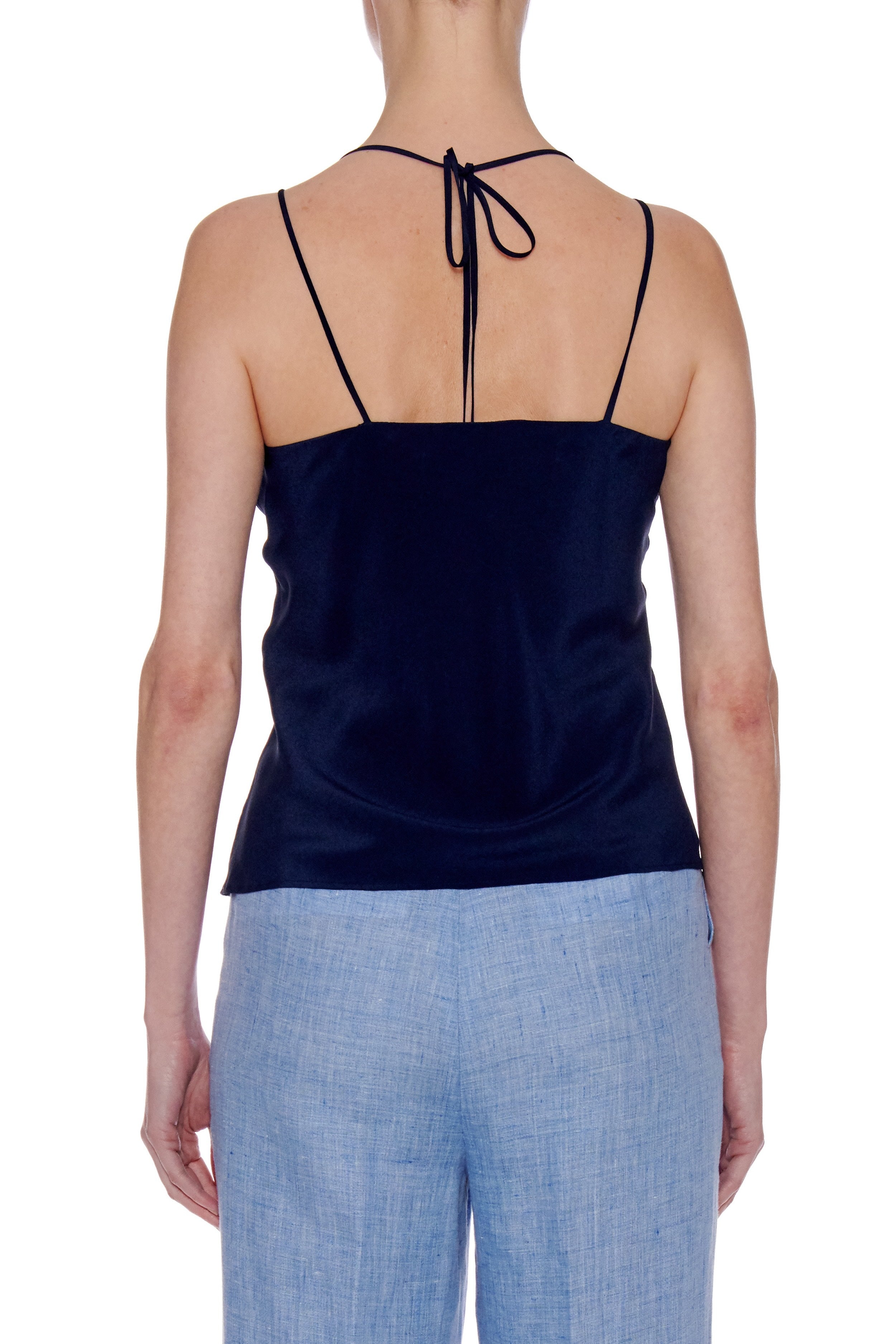 Manresa Top - Spaghetti Double Strap Camisole In Navy CSN