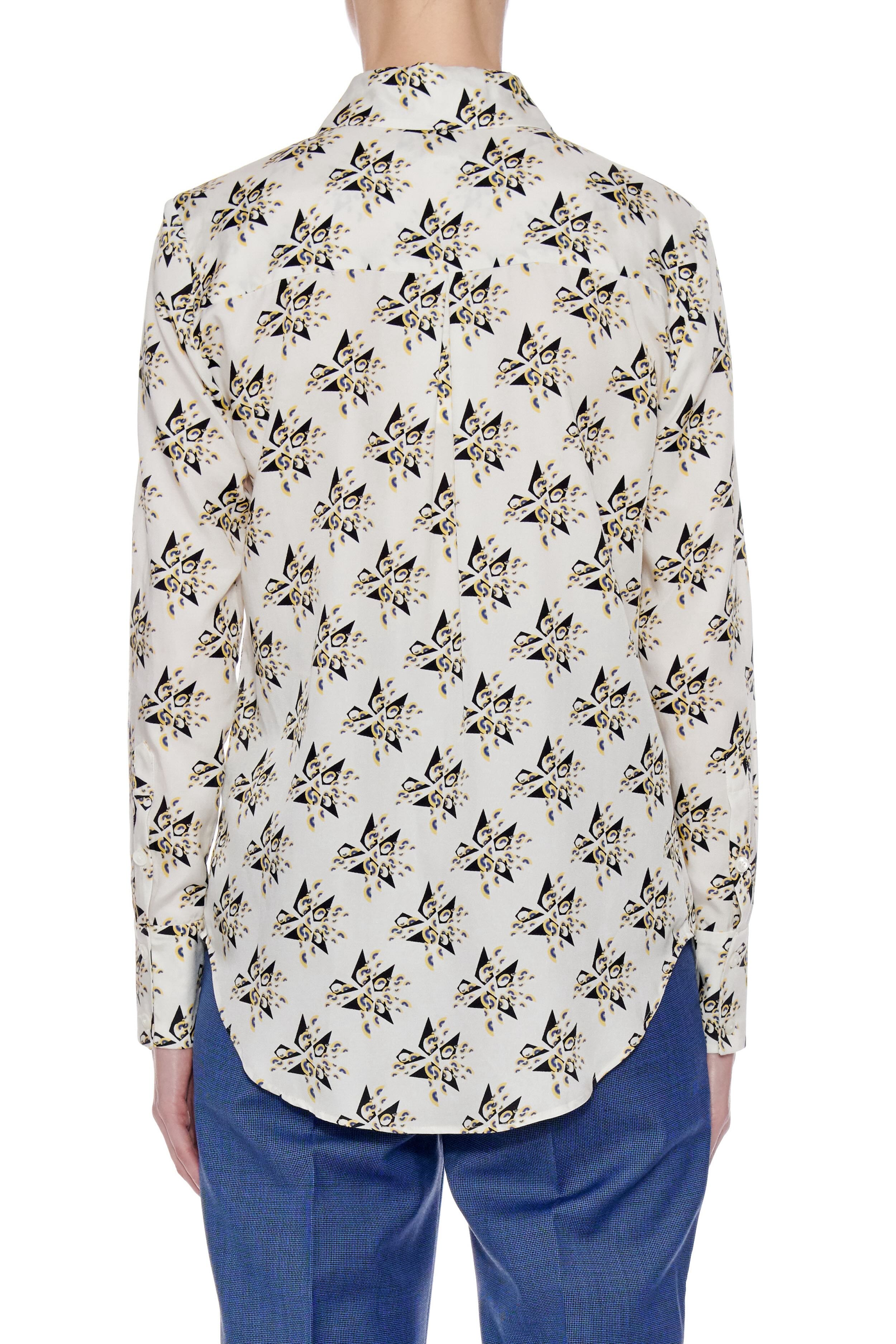 Montrieul Shirt - Button-Down Long Sleeve Blouse In Geometric Print CSN