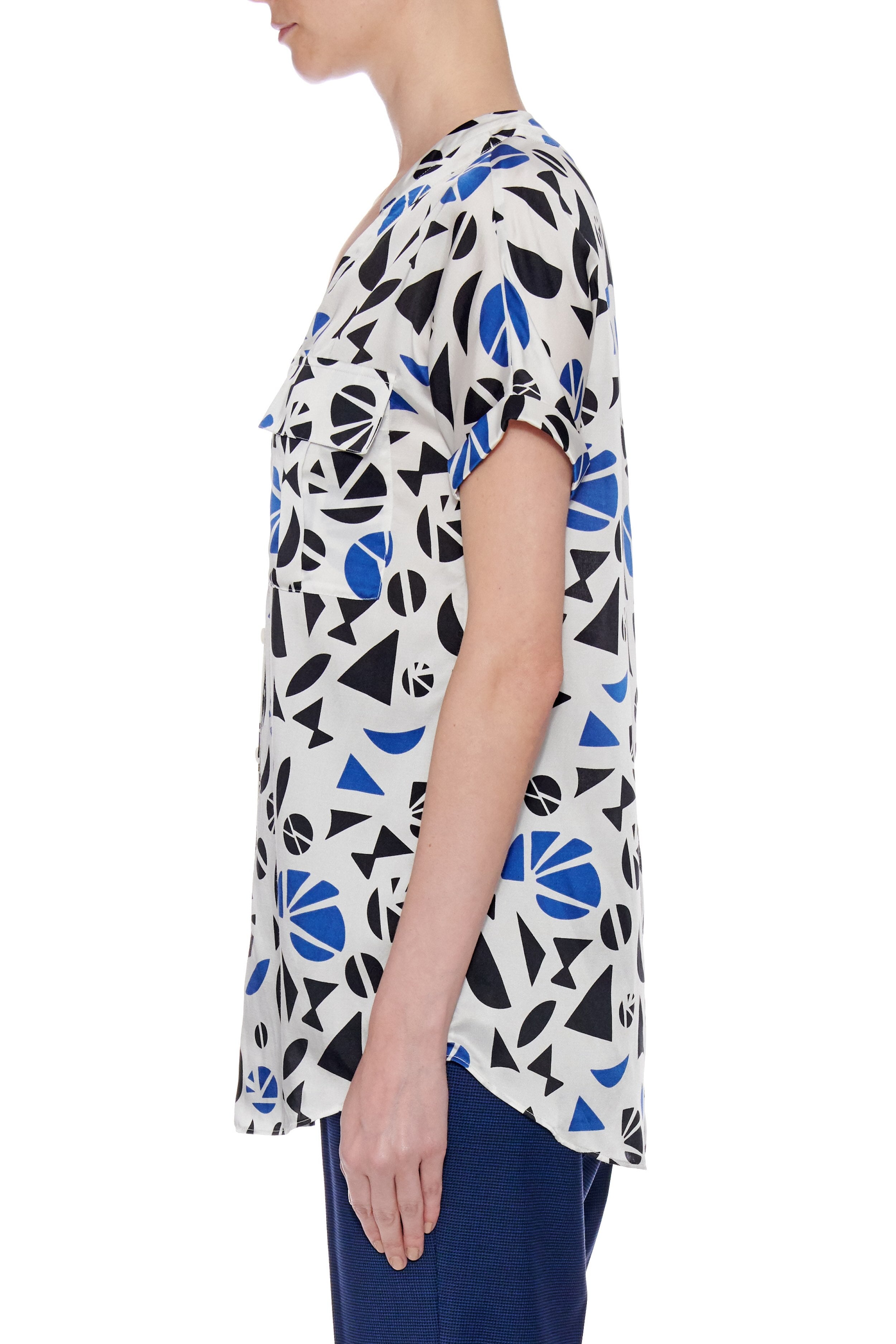 Lleida Top - Short Sleeve Loose Fit Summer Blouse CSN