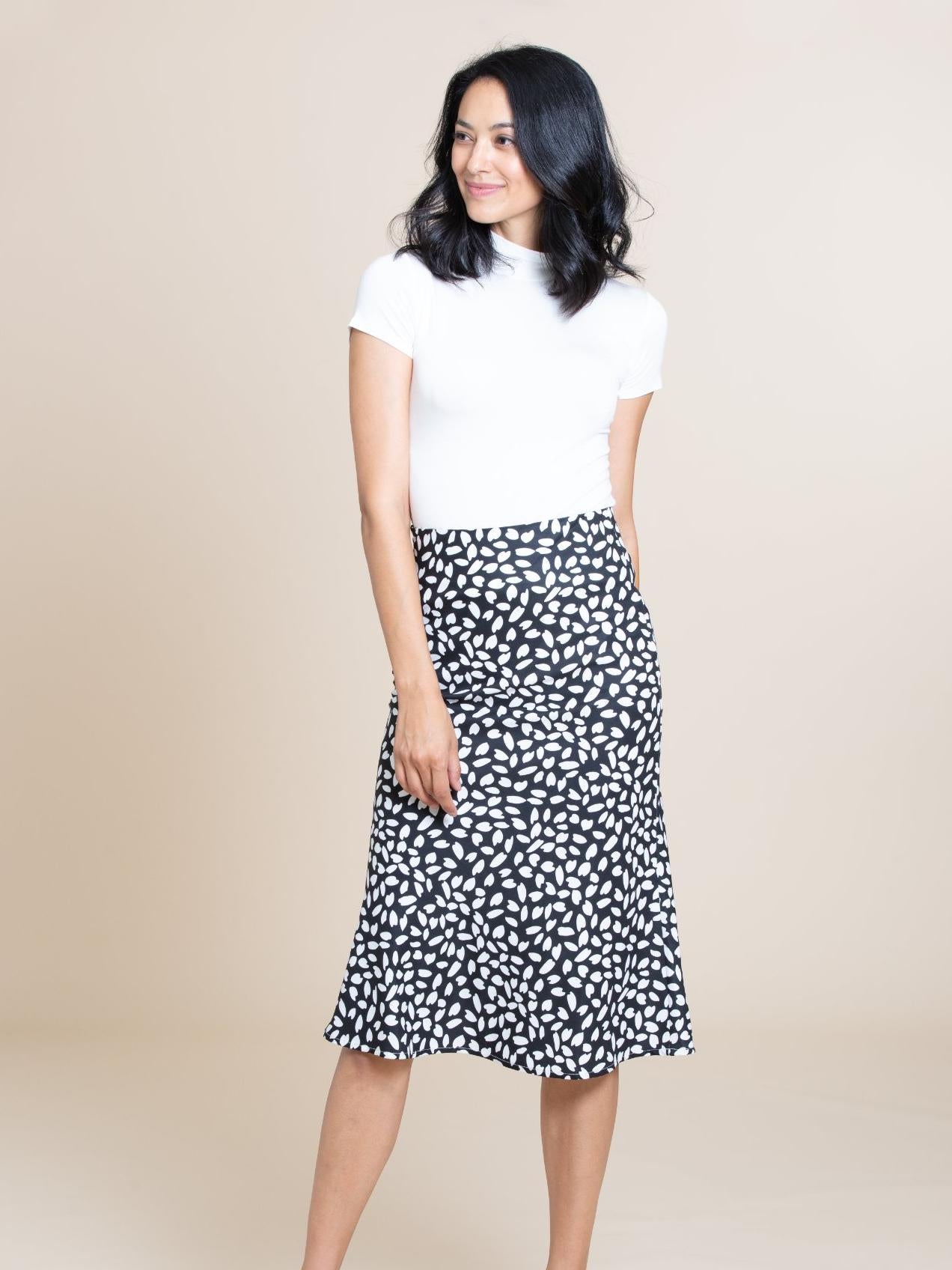 Marnie Skirt In Black And White Print CSN