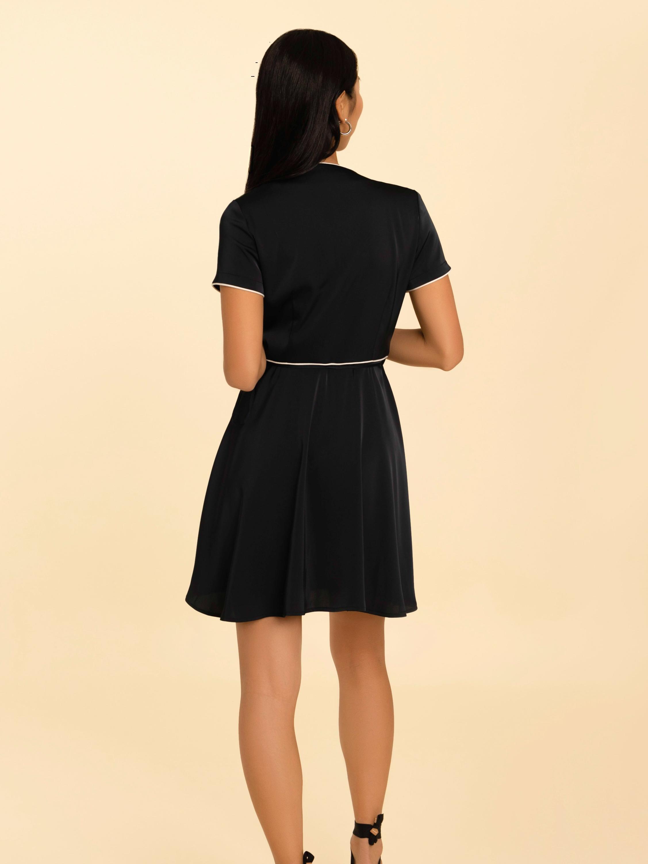 Eloise Wrap Dress In Navy CSN