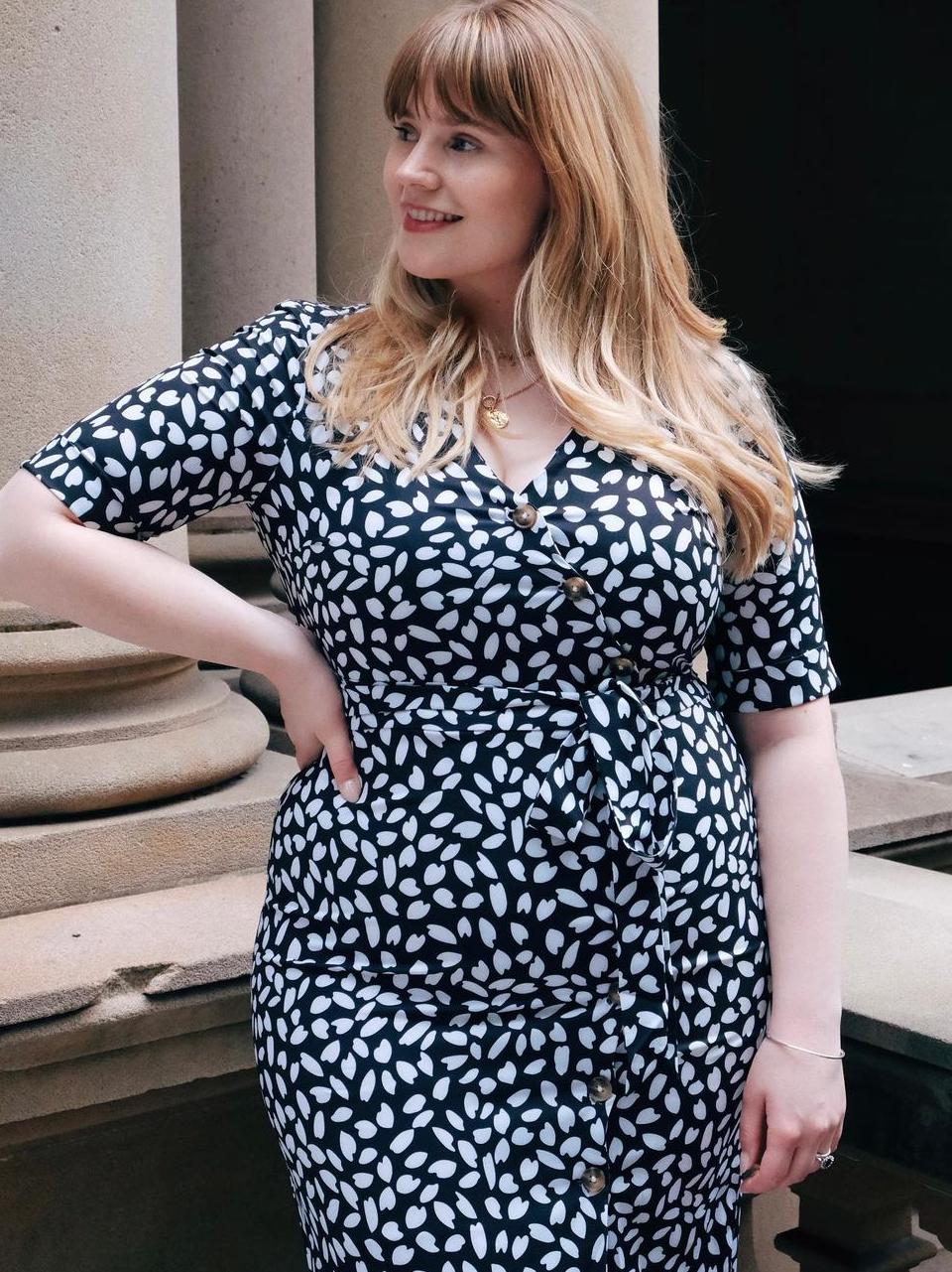 Emelie Dress In Black And White Print CSN
