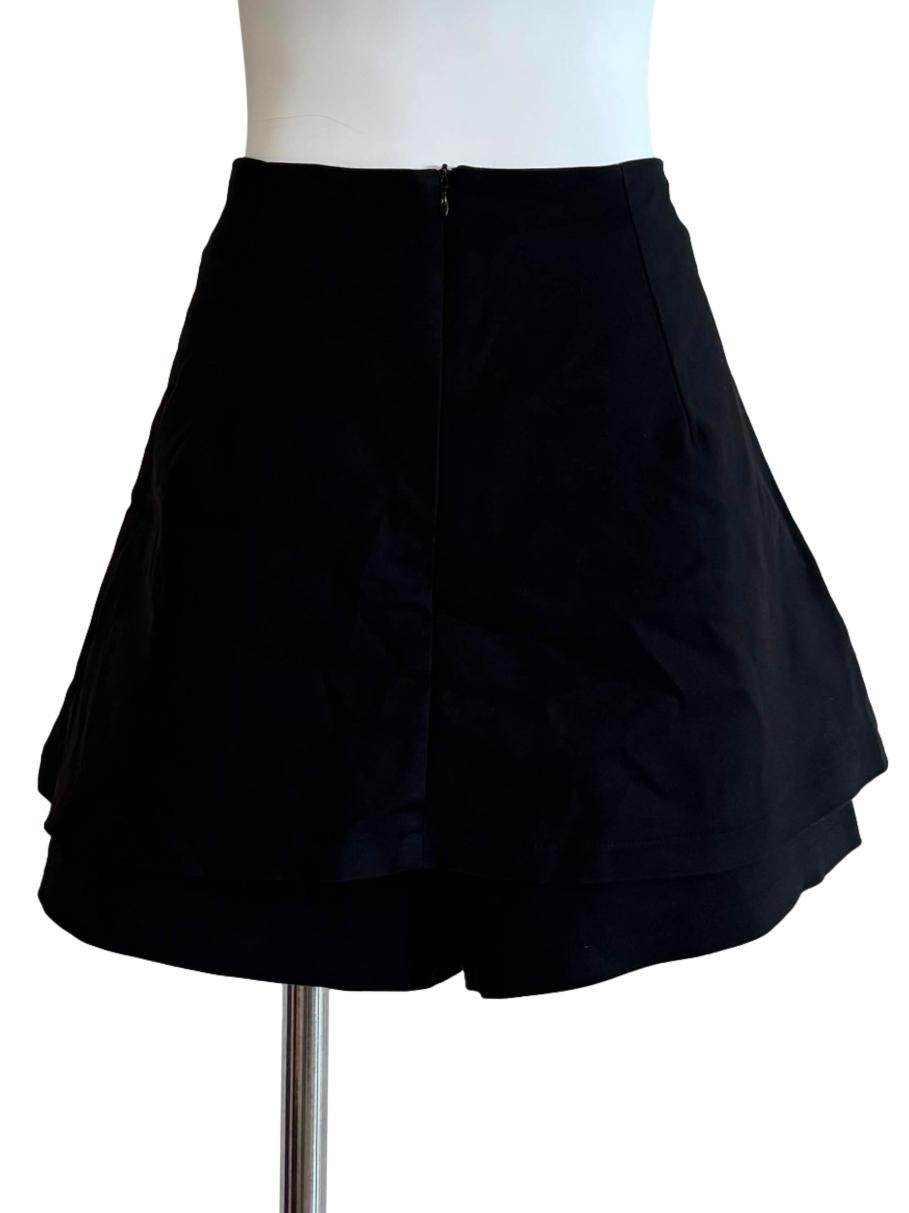 Soft Black A-Line Skorts