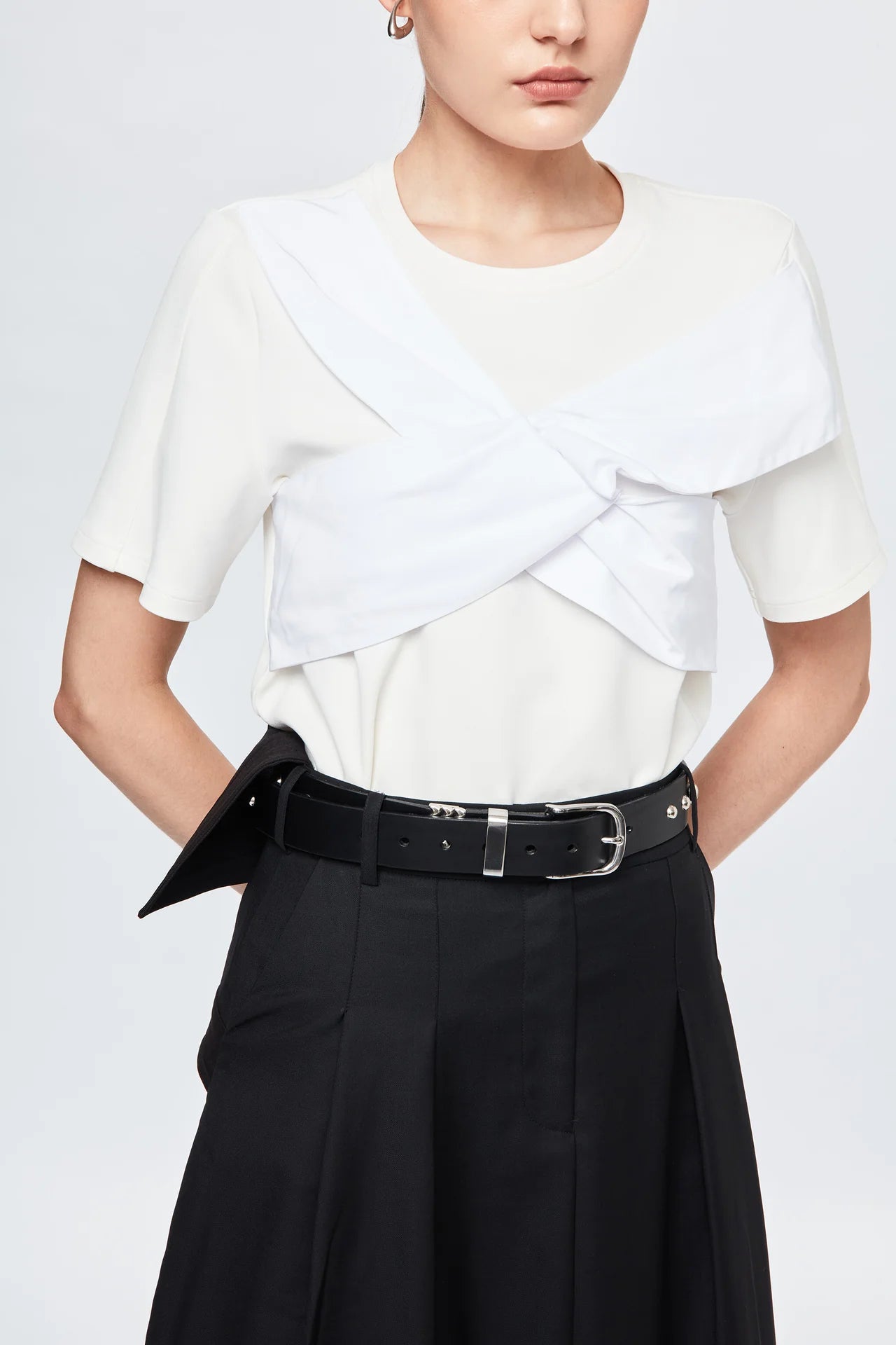 X-Cross Top In White CSN