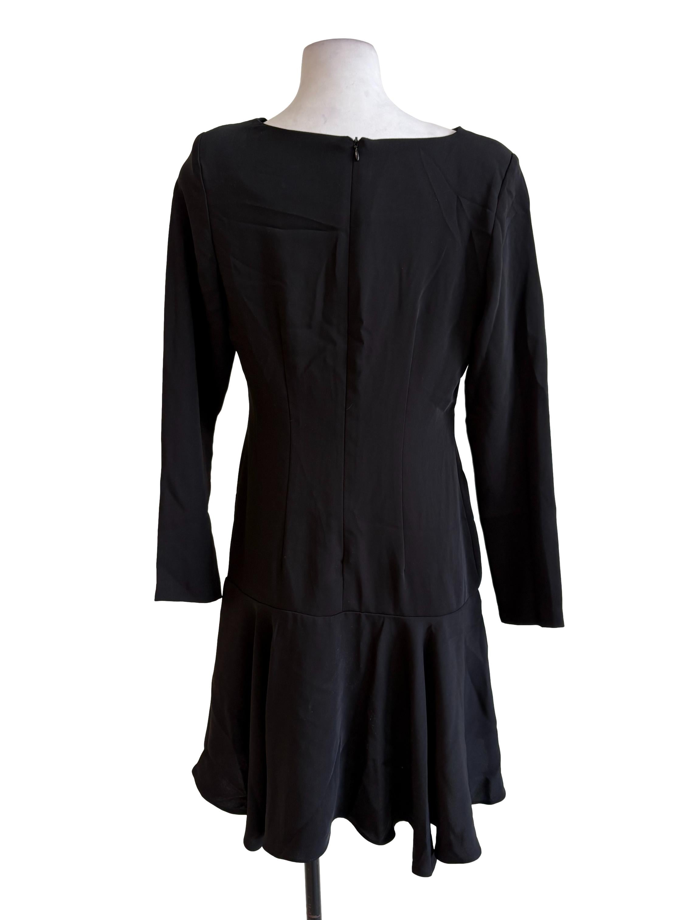 Black Flounced Dress