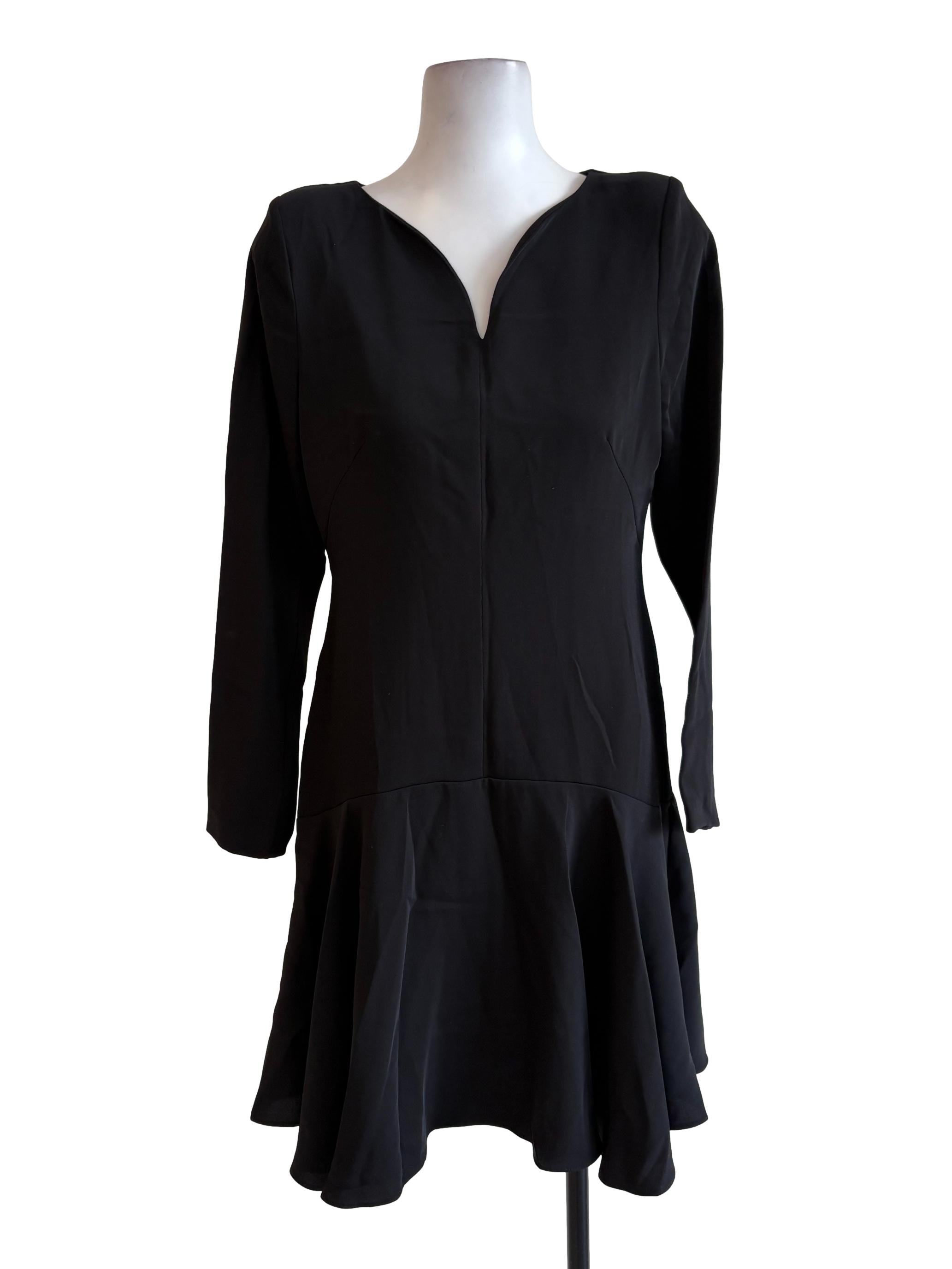 Black Flounced Dress