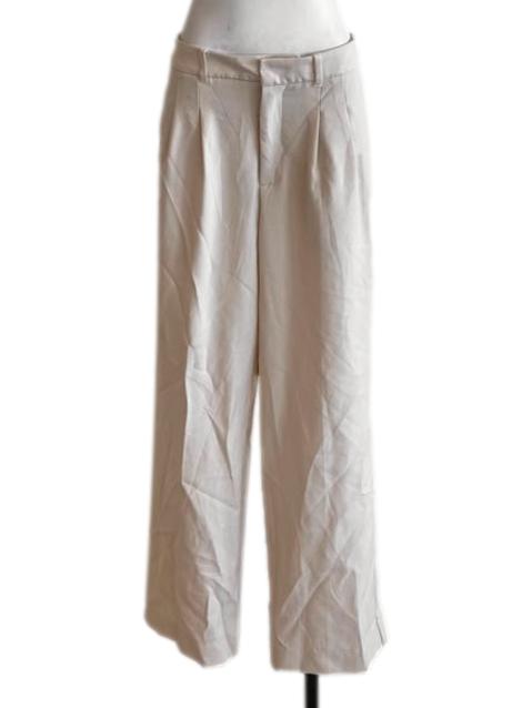 Cream White Straight Slack Pants LB