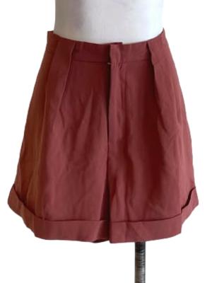 Blush Dusty Pink Pleated Shorts
