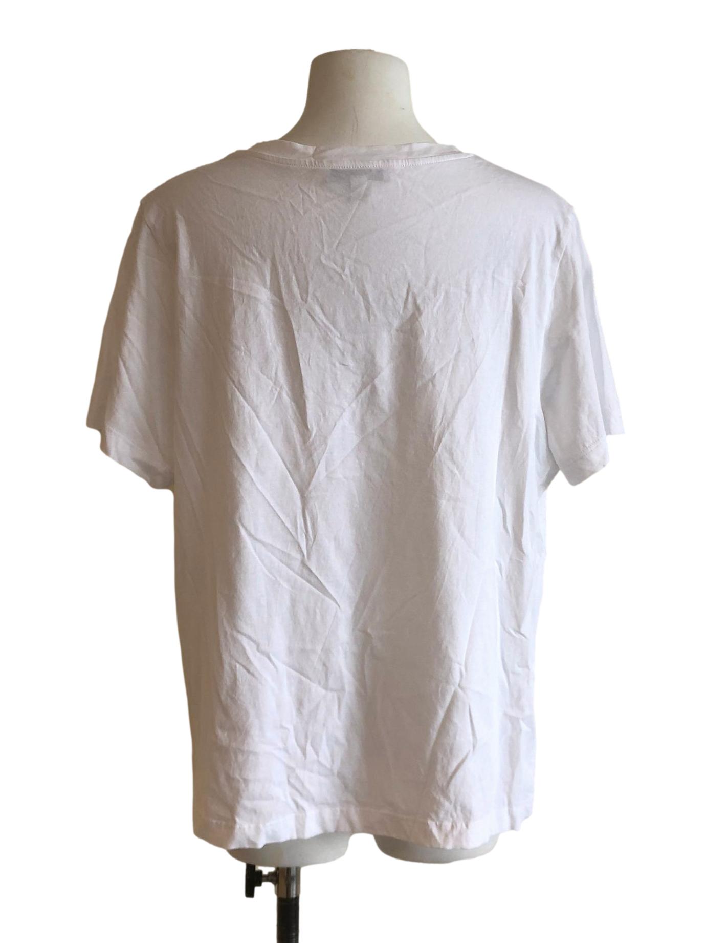 Porcelain White V Neck Summer T Shirts
