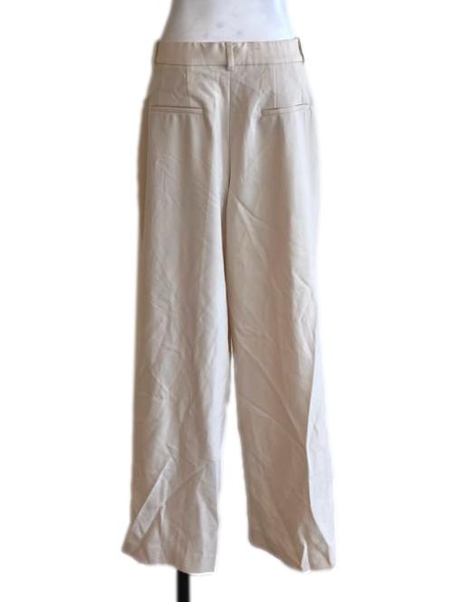 Cream White Straight Slack Pants LB