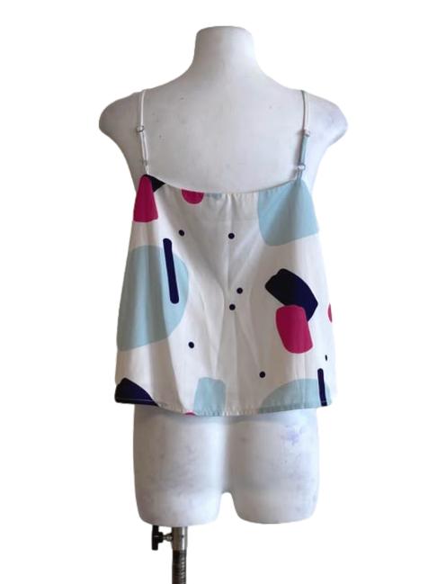 Porcelain White With Multicolored Pattern Top TTR