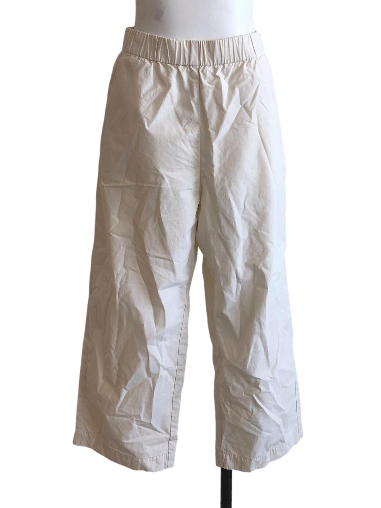Powder White Straight Cut Pants STH