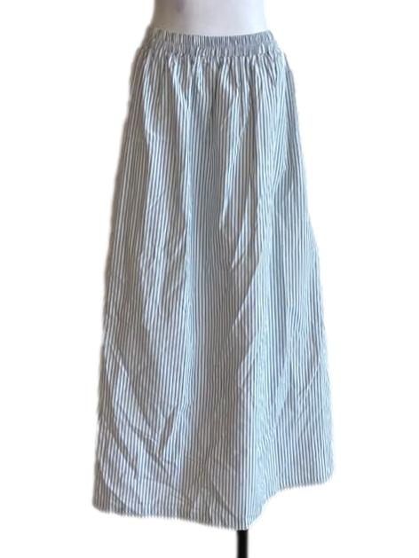Aegean Blue And White Stripes Skirt