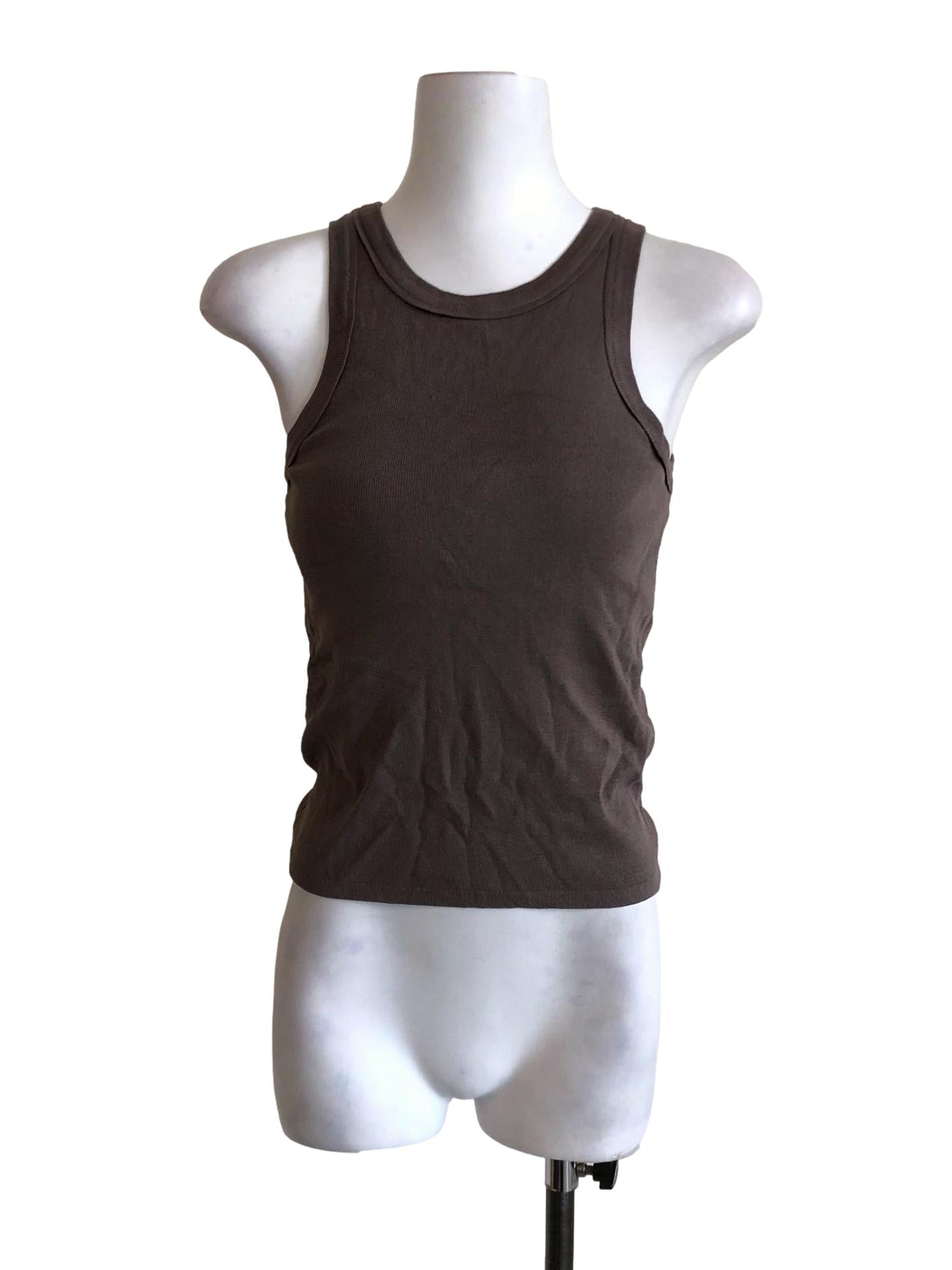 Fossil Grey Sleeveless Tank Top TWL