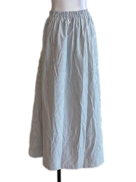 Aegean Blue And White Stripes Skirt