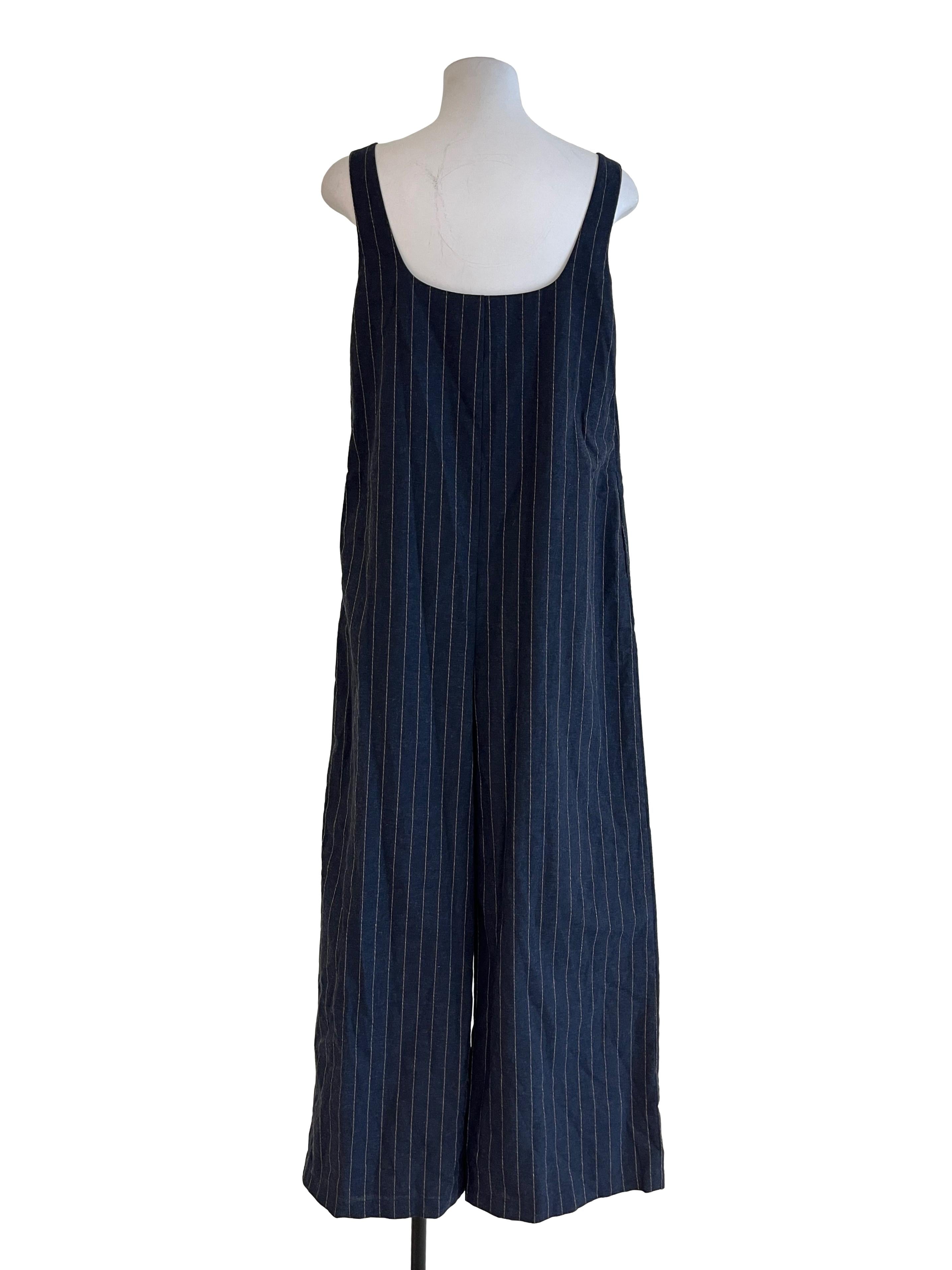 Shadow Grey Square Sleeveless Jumpsuit