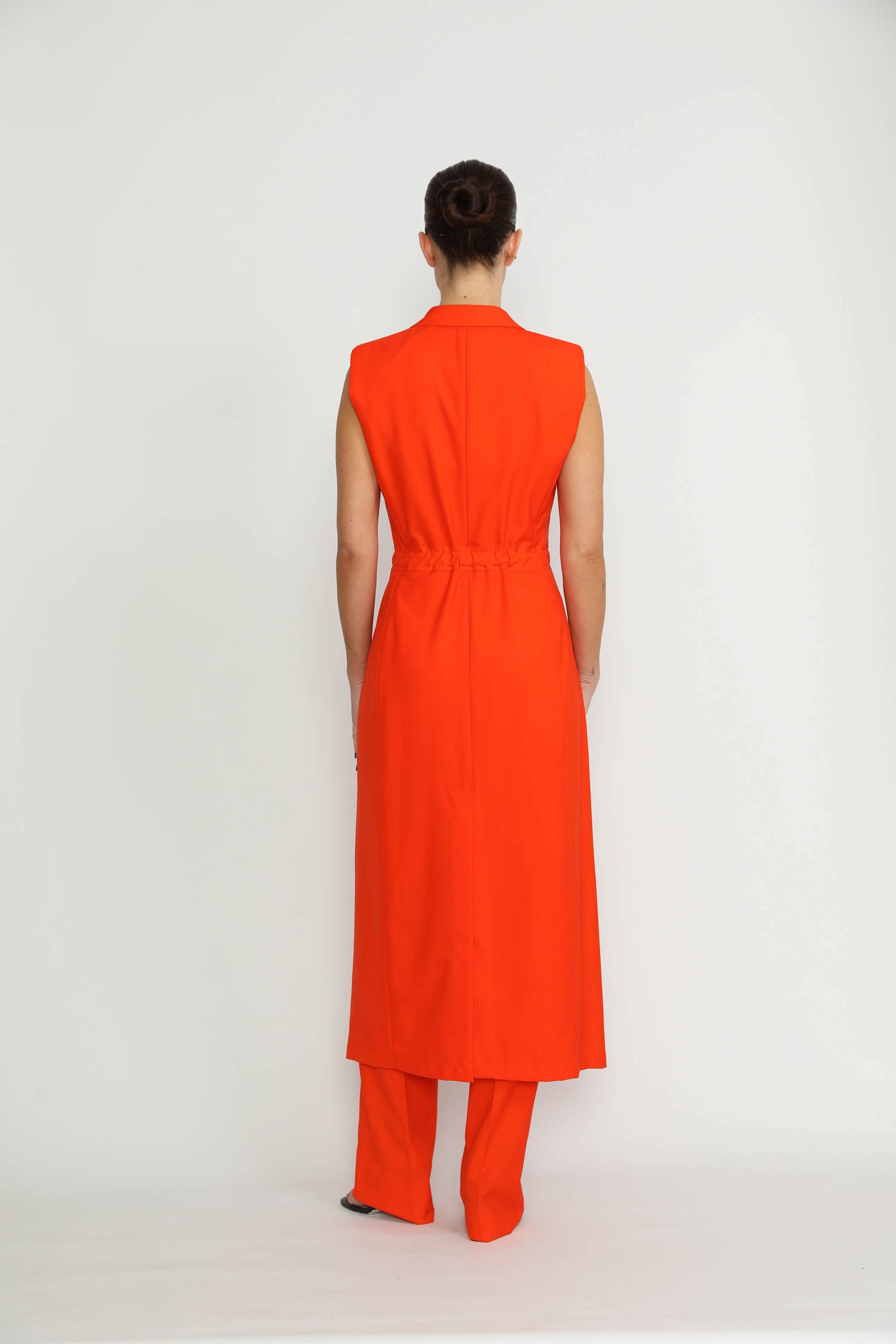Basel Trenchcoat - Sleeveless Trench In Sweet Orange CSN