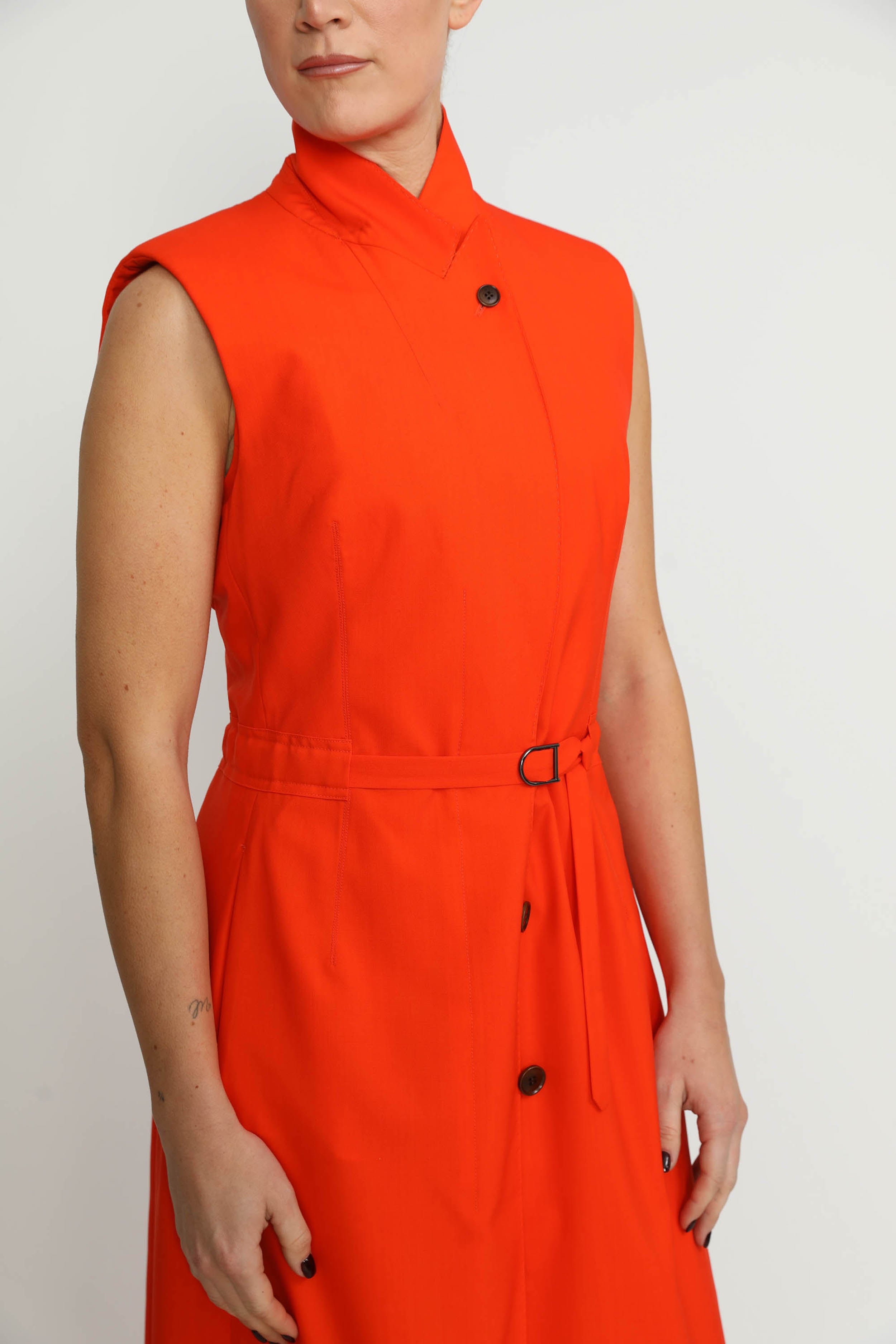 Basel Trenchcoat - Sleeveless Trench In Sweet Orange CSN