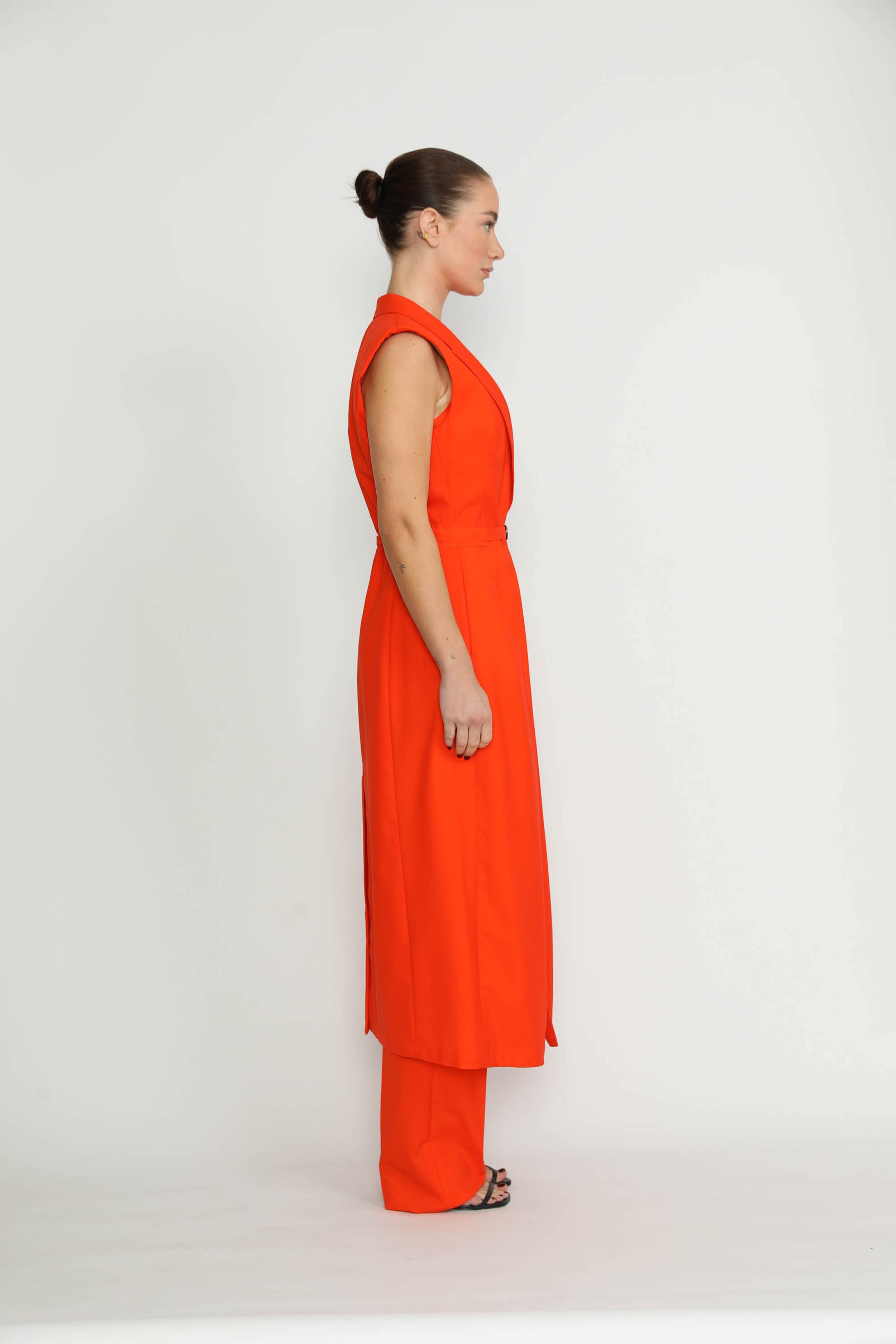 Basel Trenchcoat - Sleeveless Trench In Sweet Orange CSN