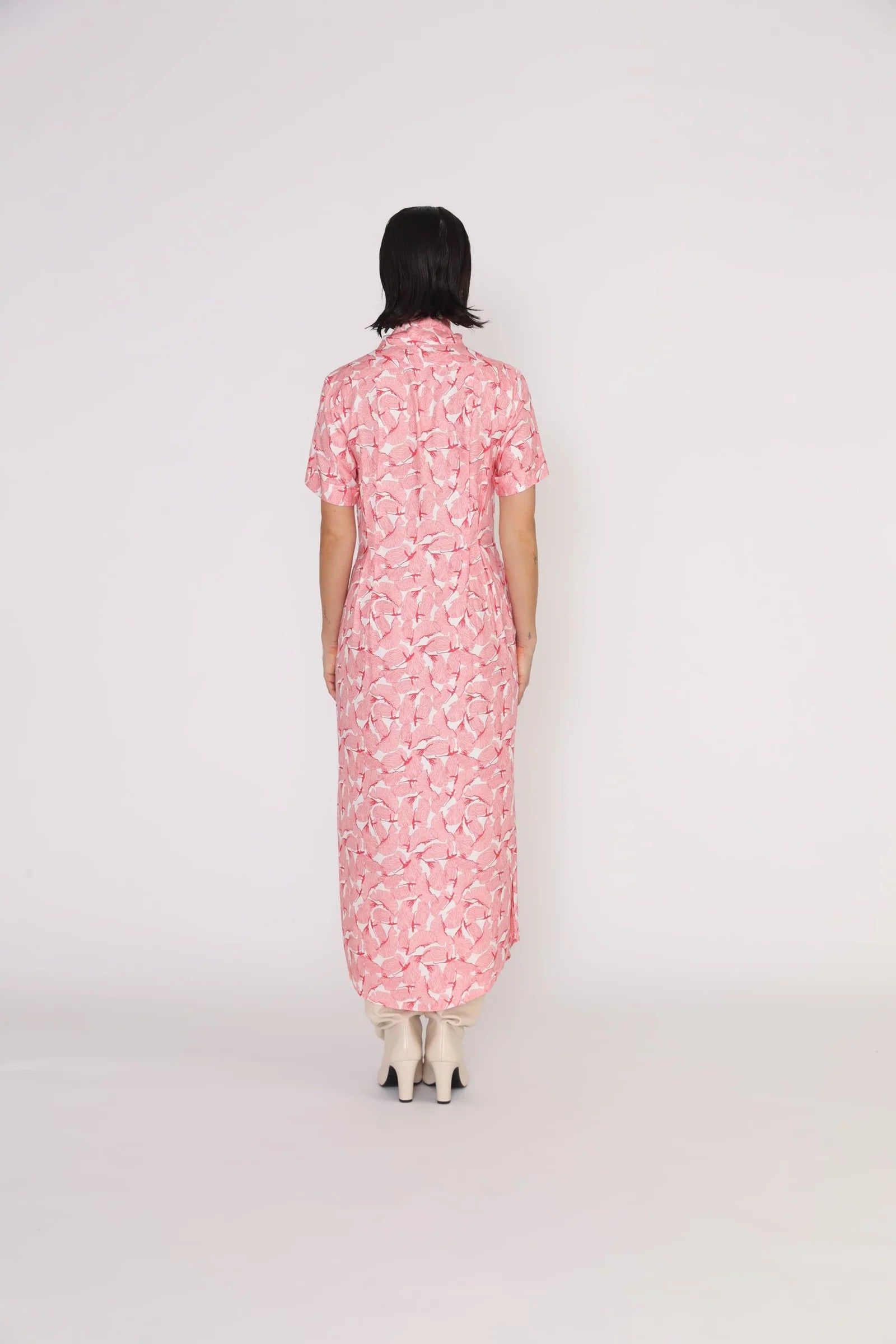 Port Dress - Port Relaxed Maxi Dress In Pink Petal Print CSN