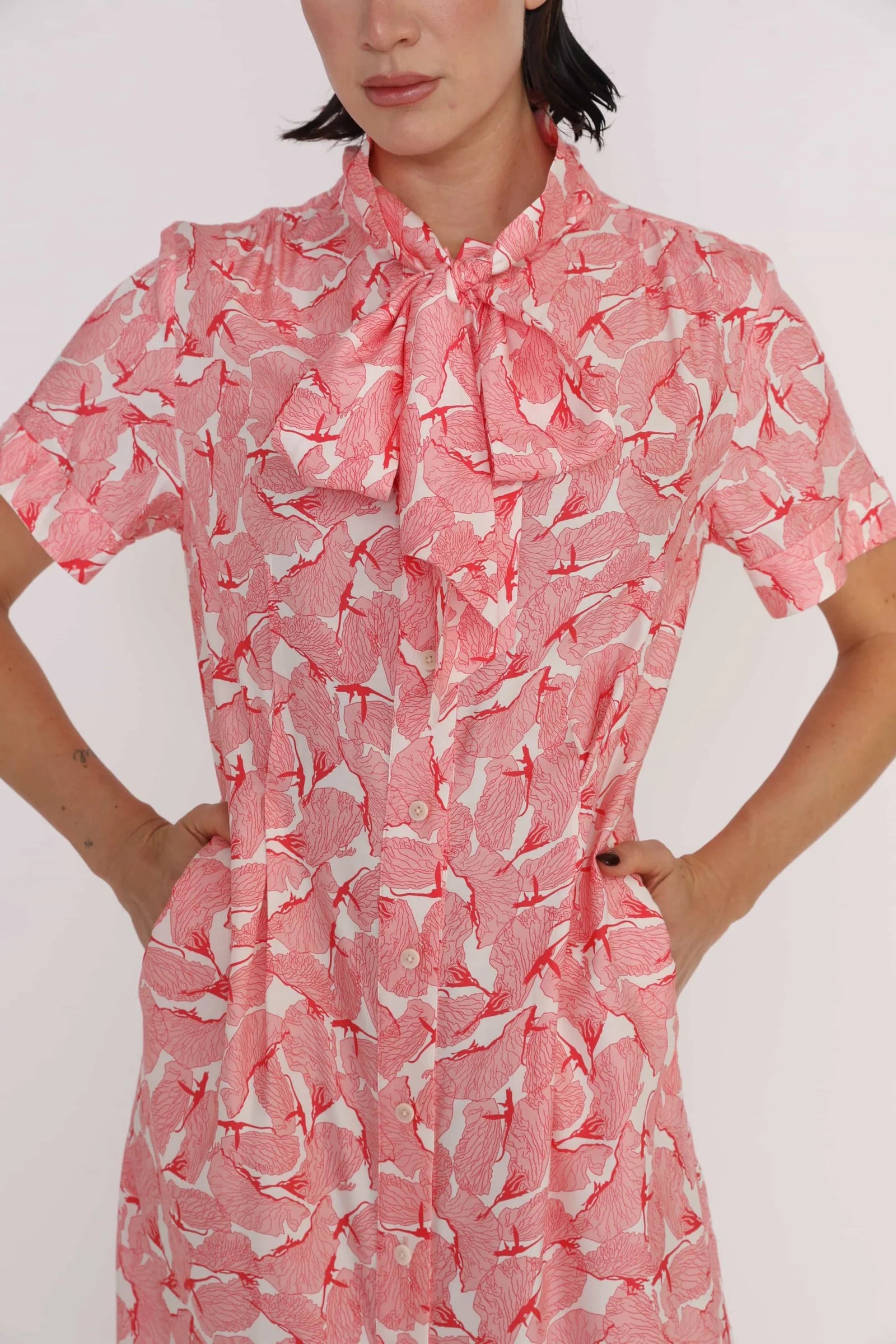 Port Dress - Port Relaxed Maxi Dress In Pink Petal Print CSN