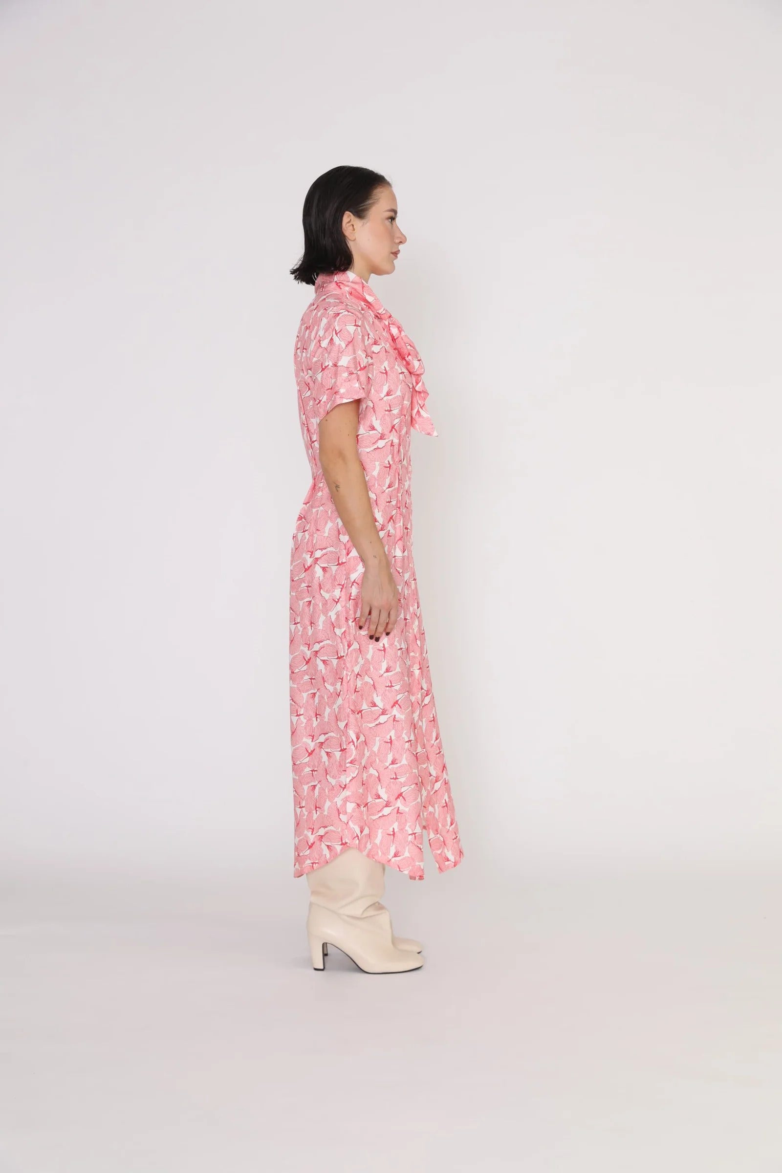 Port Dress - Port Relaxed Maxi Dress In Pink Petal Print CSN