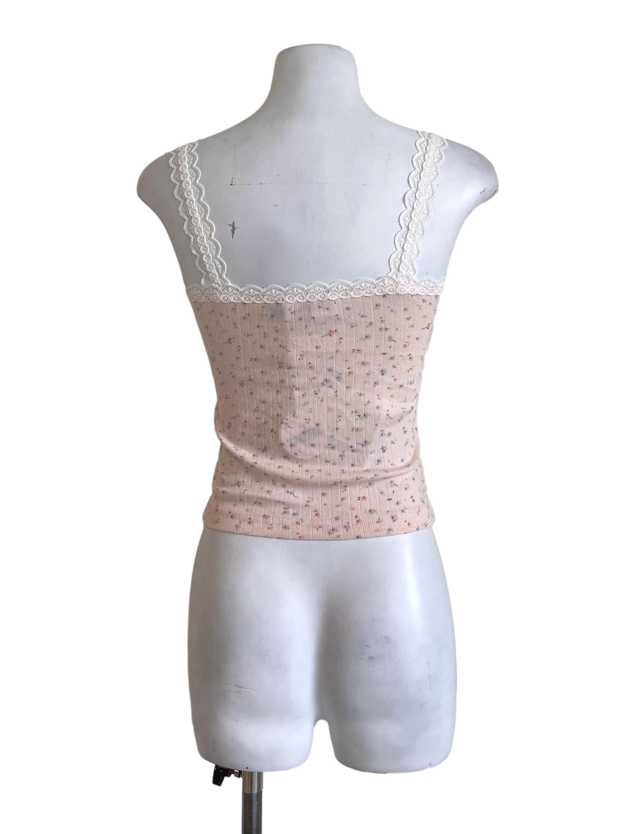 Lemonade Pink Flower Pattern Top TTR