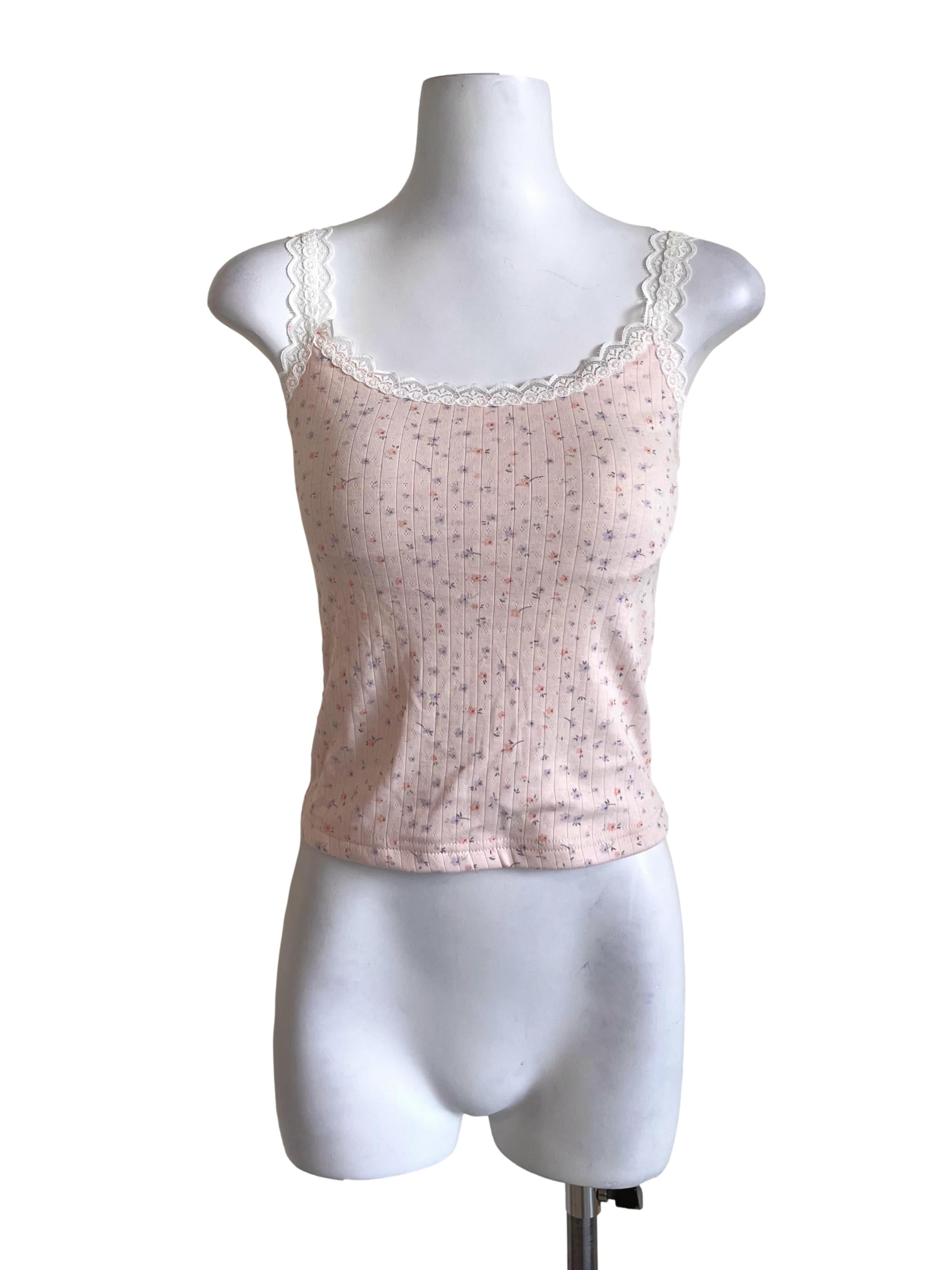 Lemonade Pink Flower Pattern Top TTR