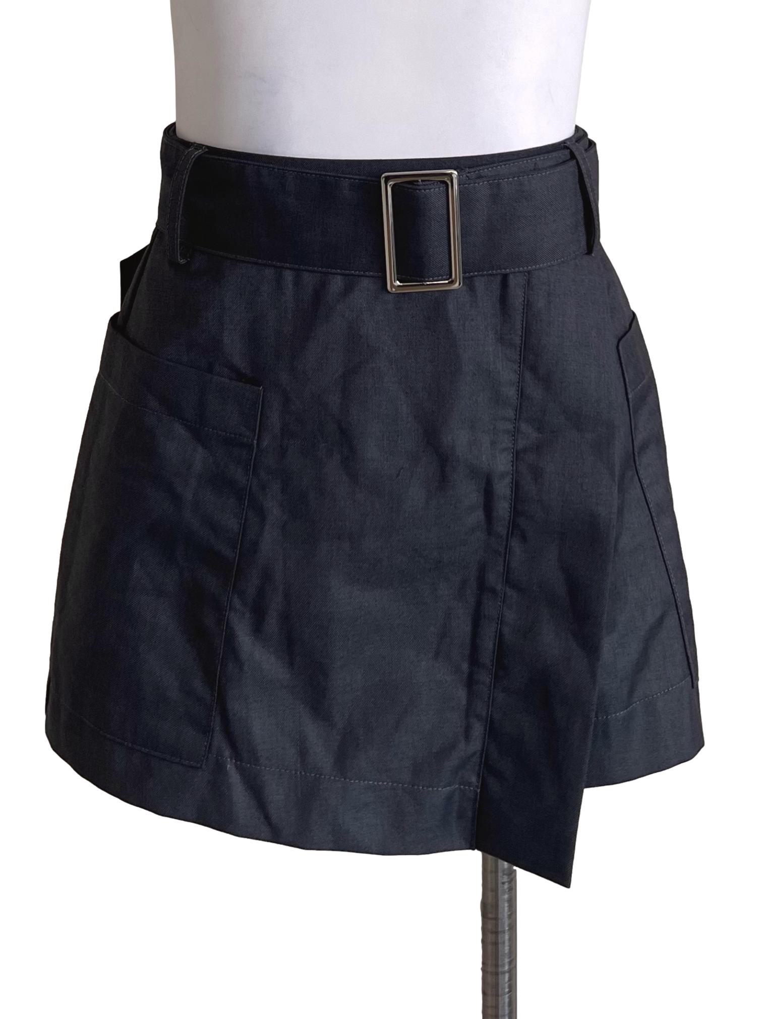 Shadow Grey Mini Skirt