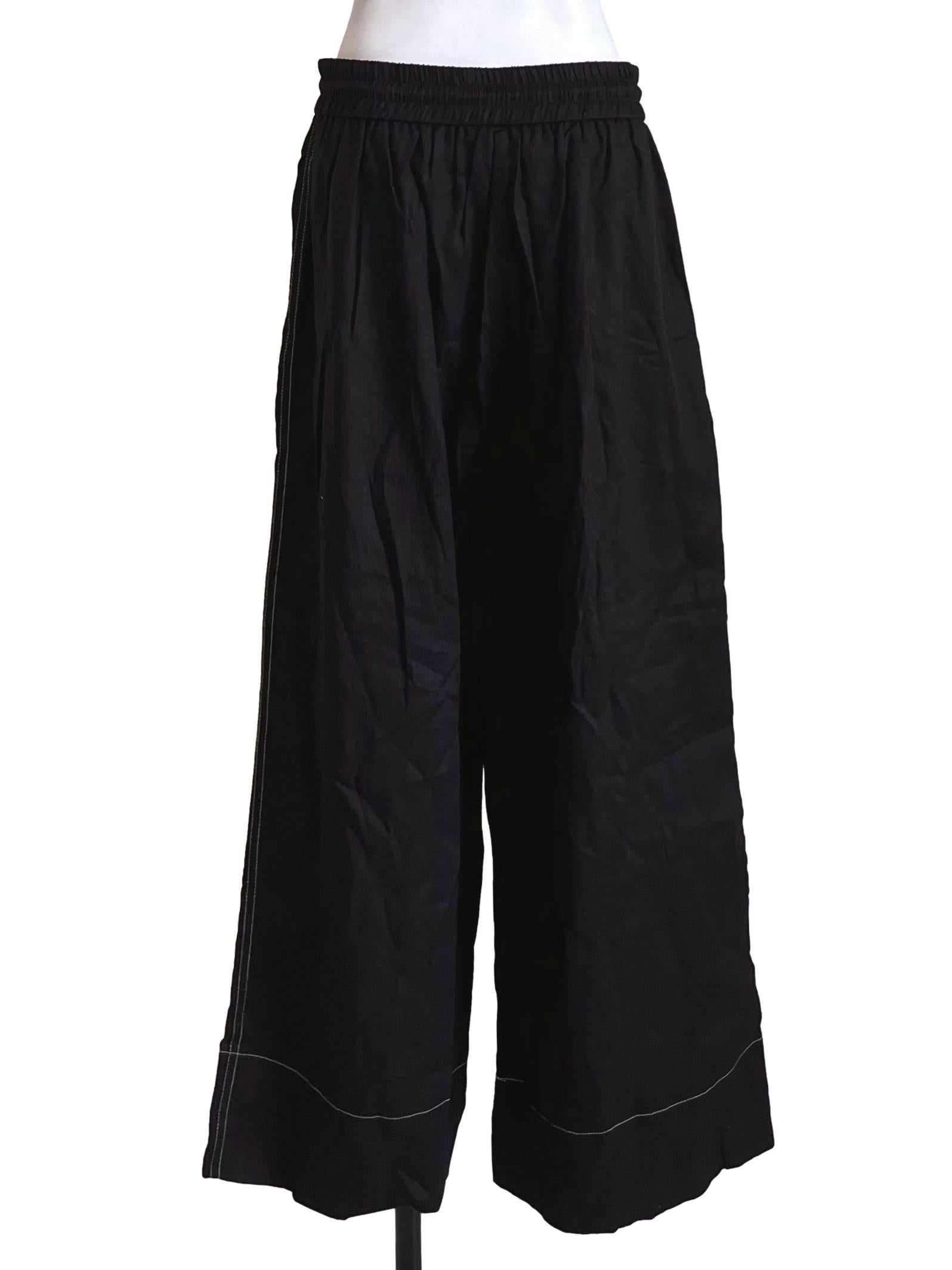 Charcoal Black Wide Leg Pants TEM