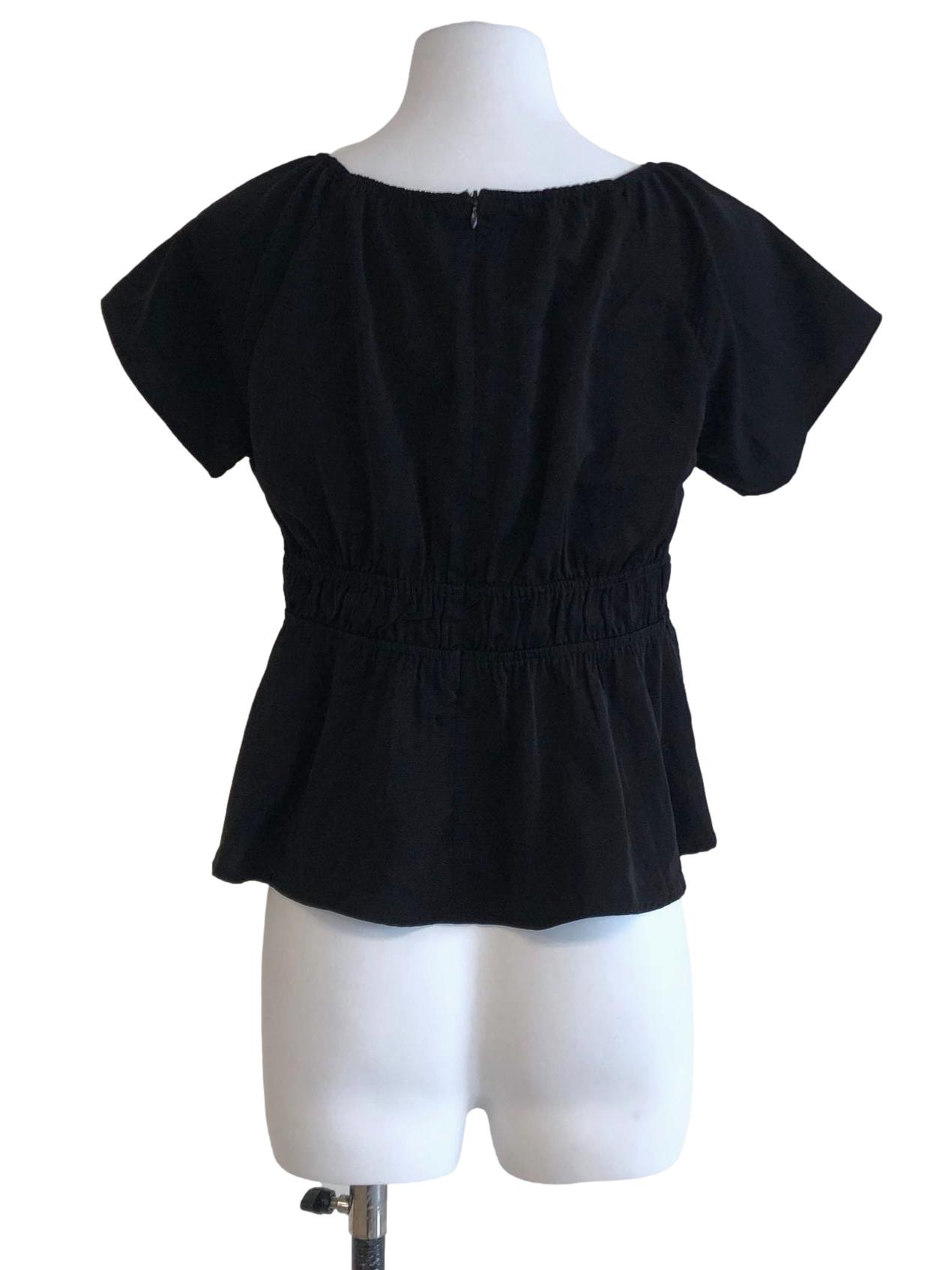 Midnight Black Scoop Top