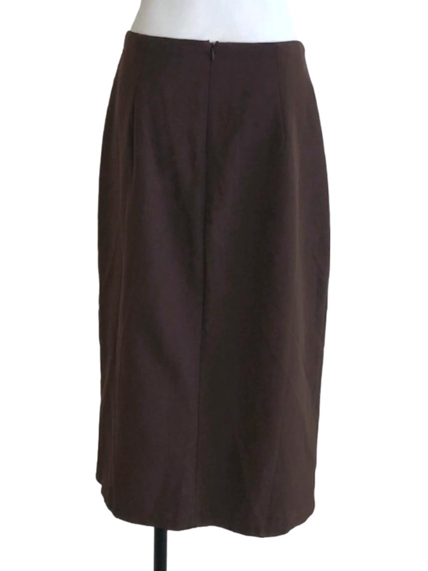 Mocha Brown Tie Skirt