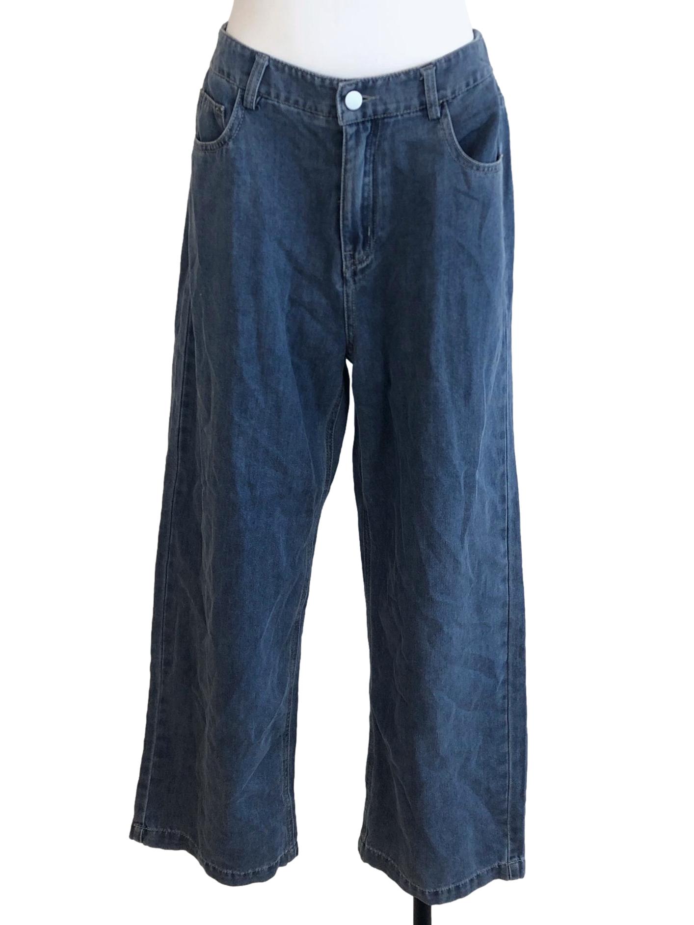 Blue Jeans Straight Cut Pants