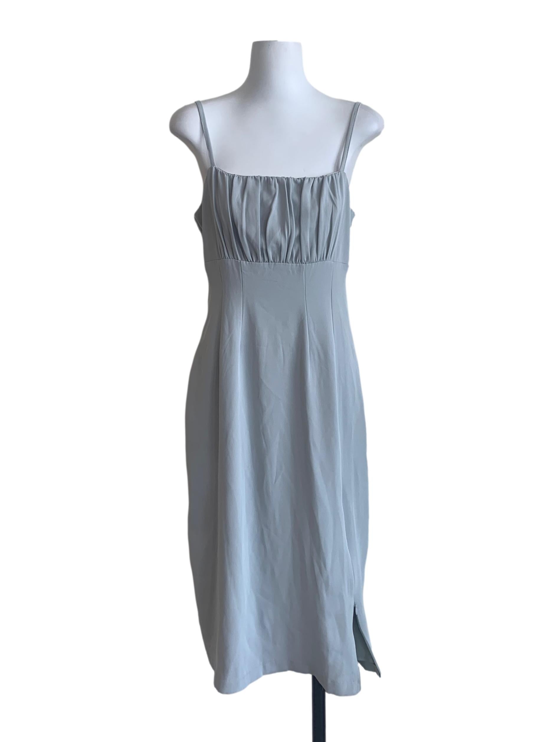 Slate Blue Slip Dress